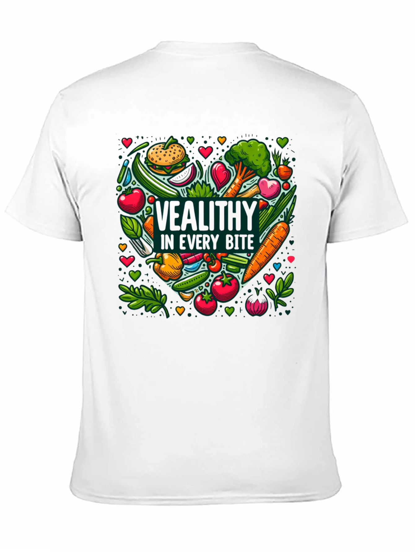 Healthy Food Graphic Tee - Vegan Vegetarian T-Shirt