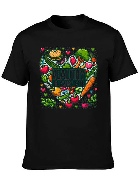 Healthy Food Graphic Tee - Vegan Vegetarian T-Shirt