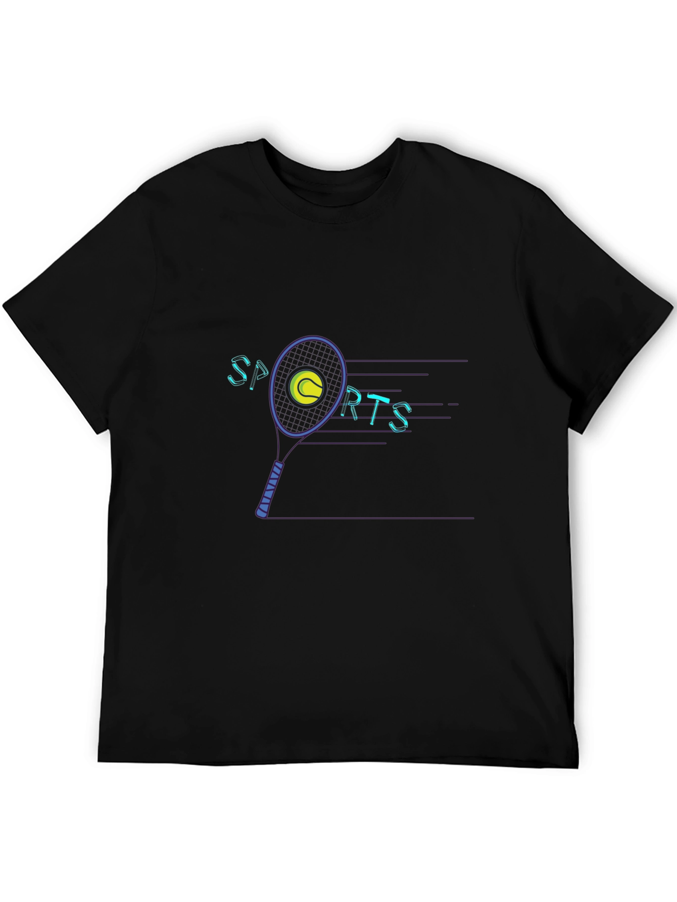 Mens Graphic Tee - Sports Tennis Design