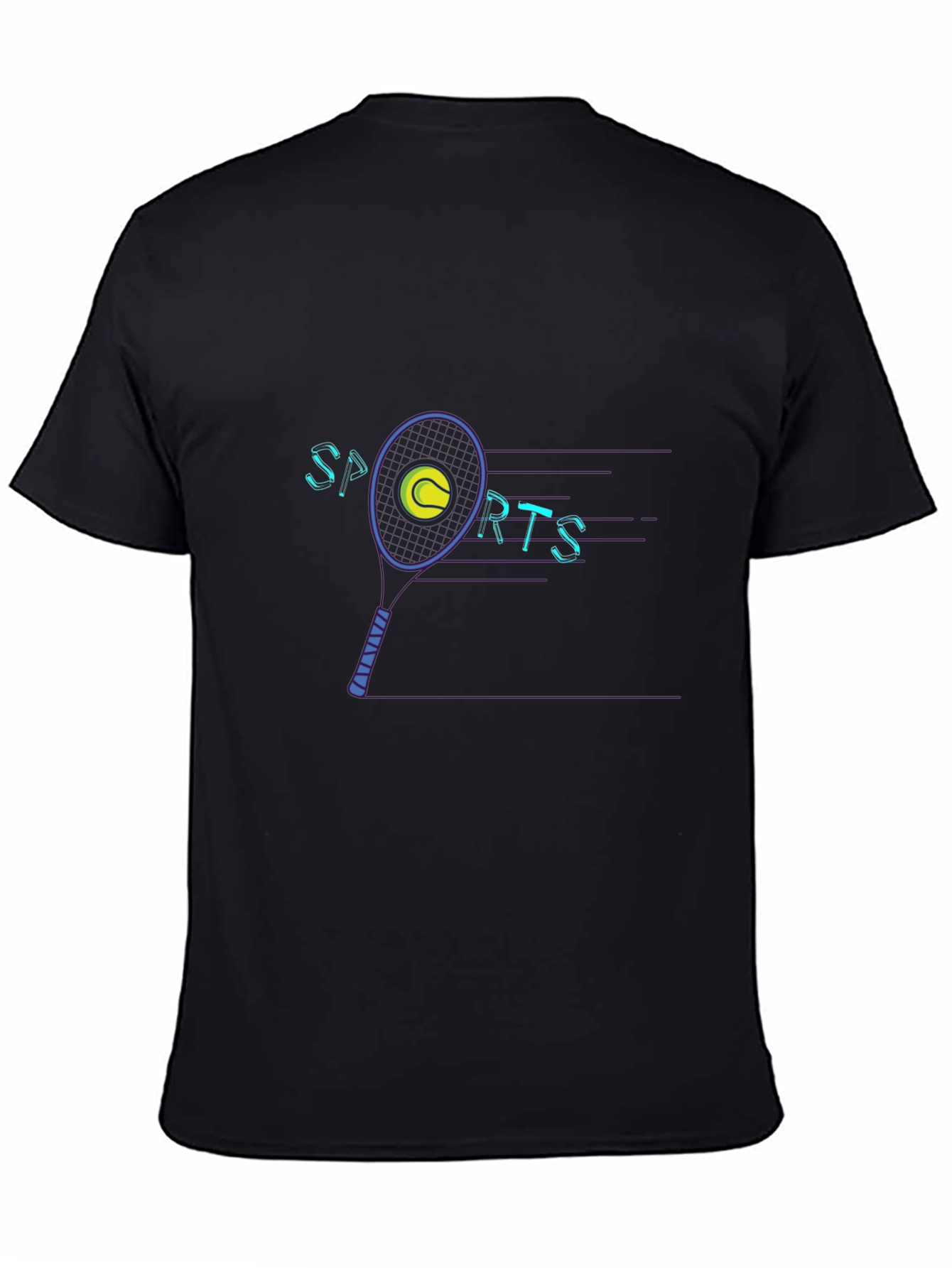 Mens Graphic Tee - Sports Tennis Design