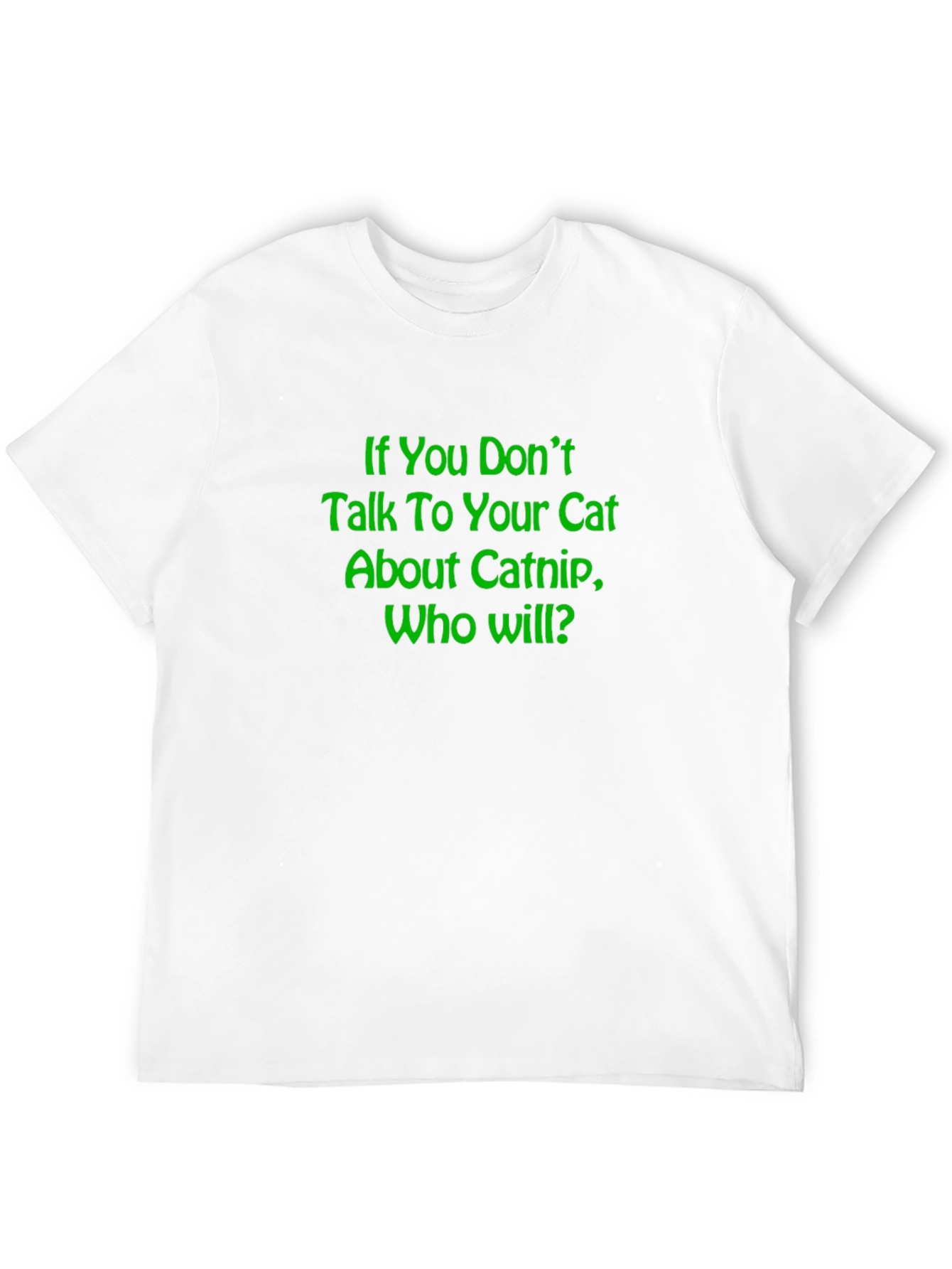 Catnip Conversation T-Shirt - Funny Cat Lover Tee