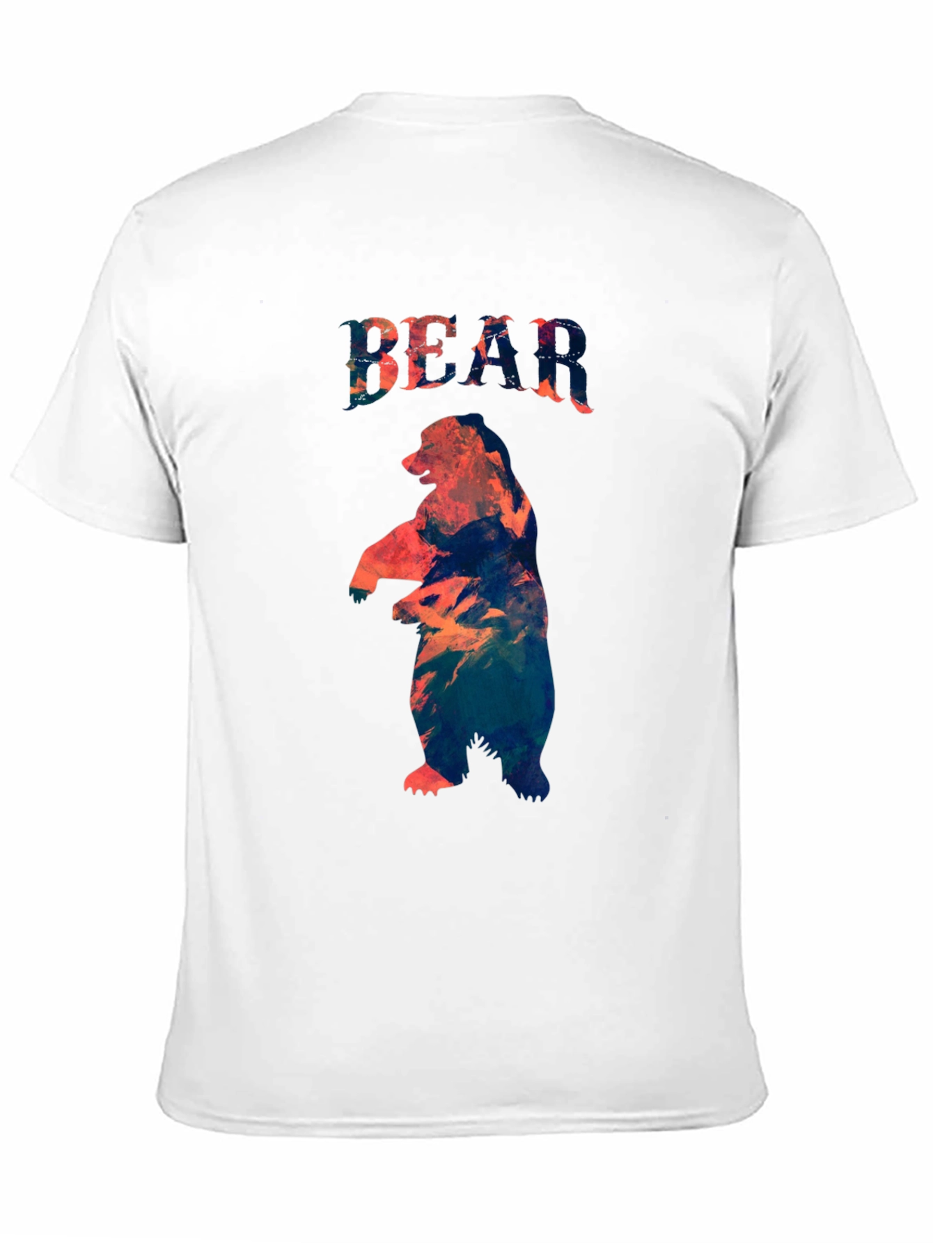 Bear Graphic Print Crew Neck T-Shirt