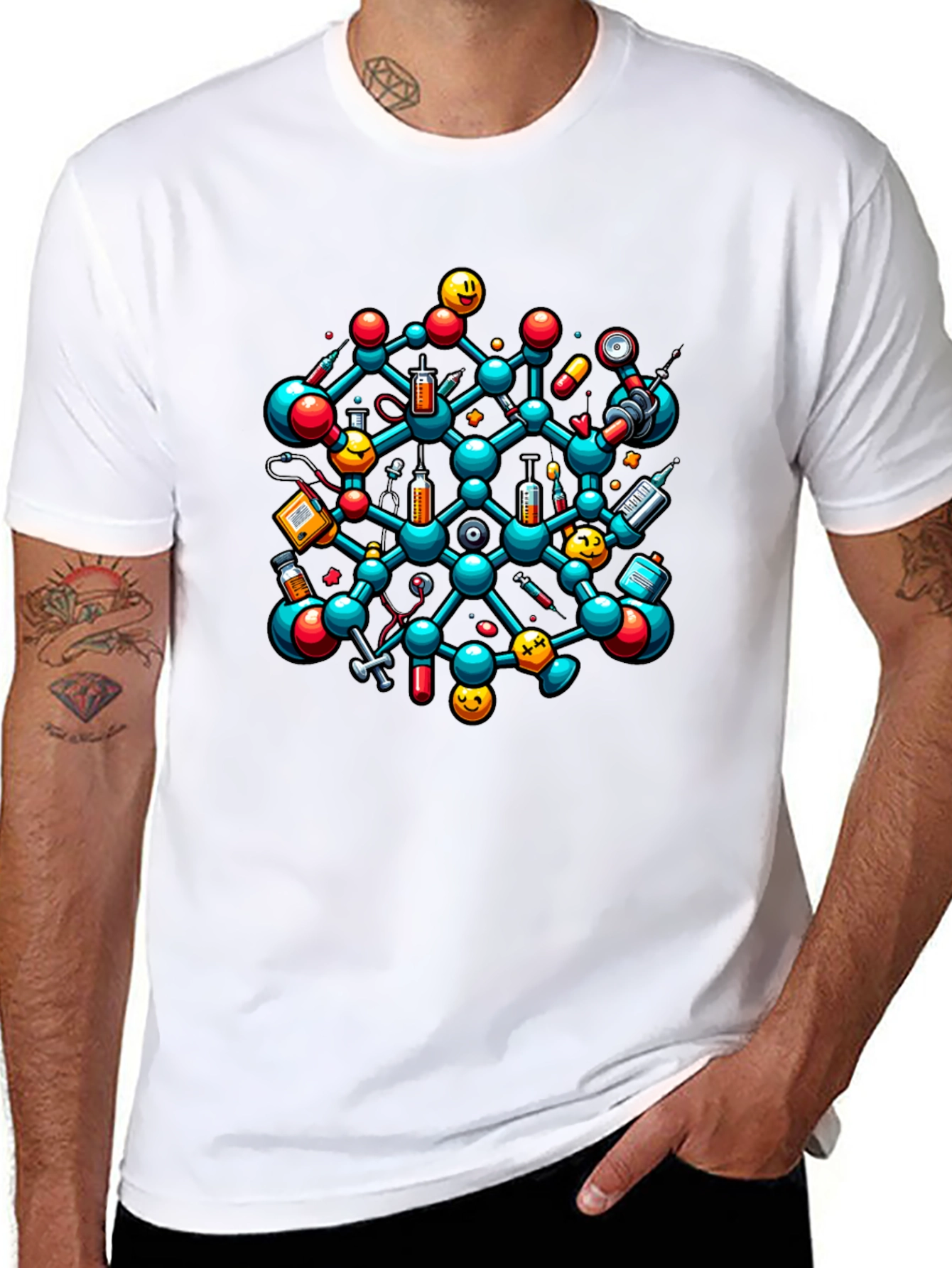 Science Molecule Graphic Tee