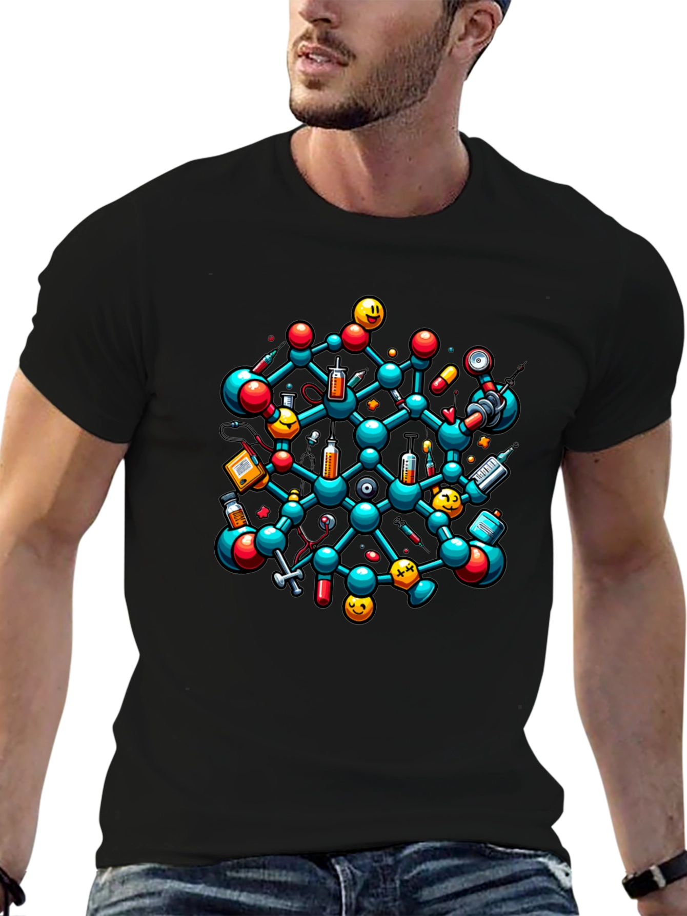 Science Molecule Graphic Tee