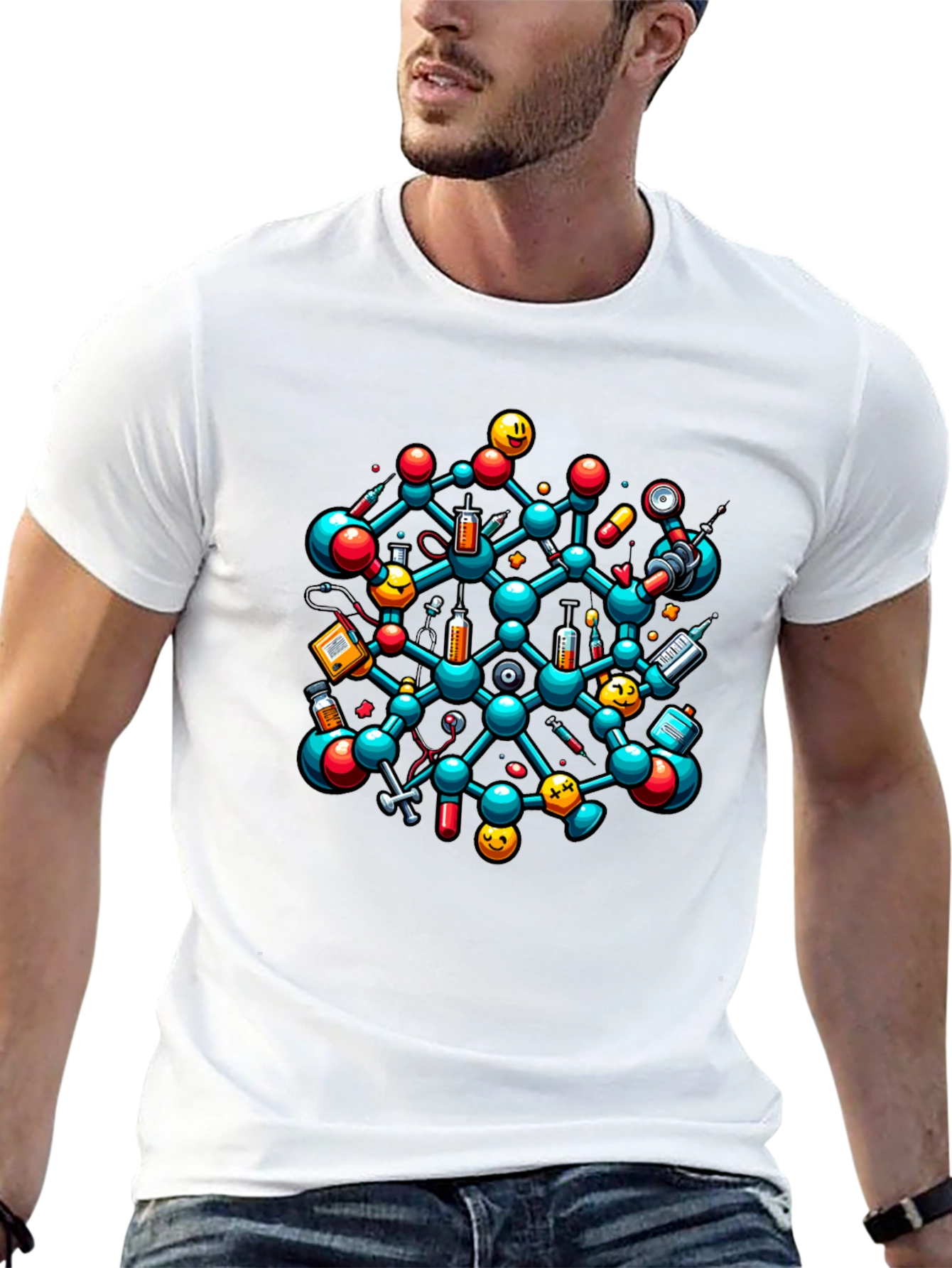 Science Molecule Graphic Tee
