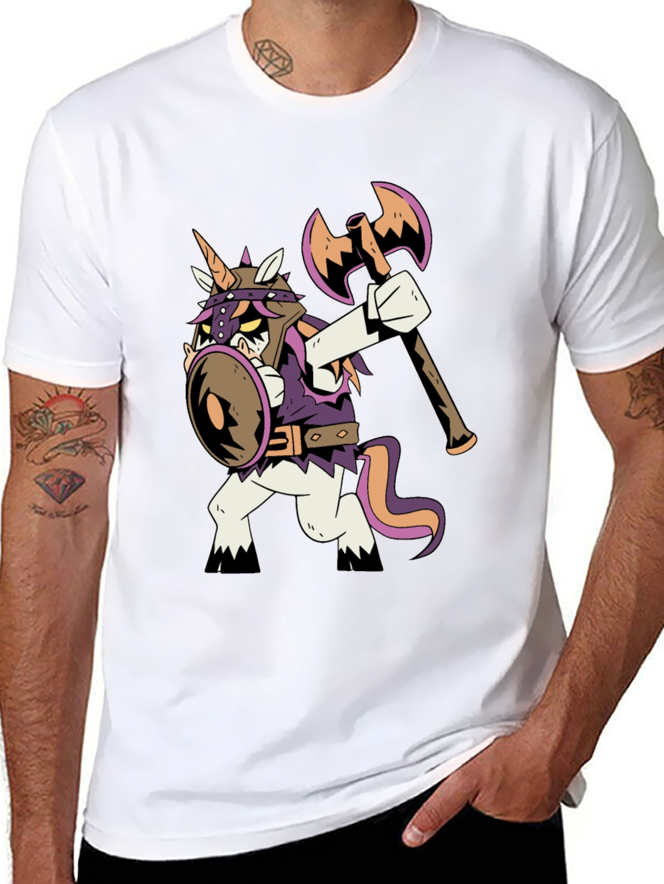 Viking Unicorn Graphic T-Shirt