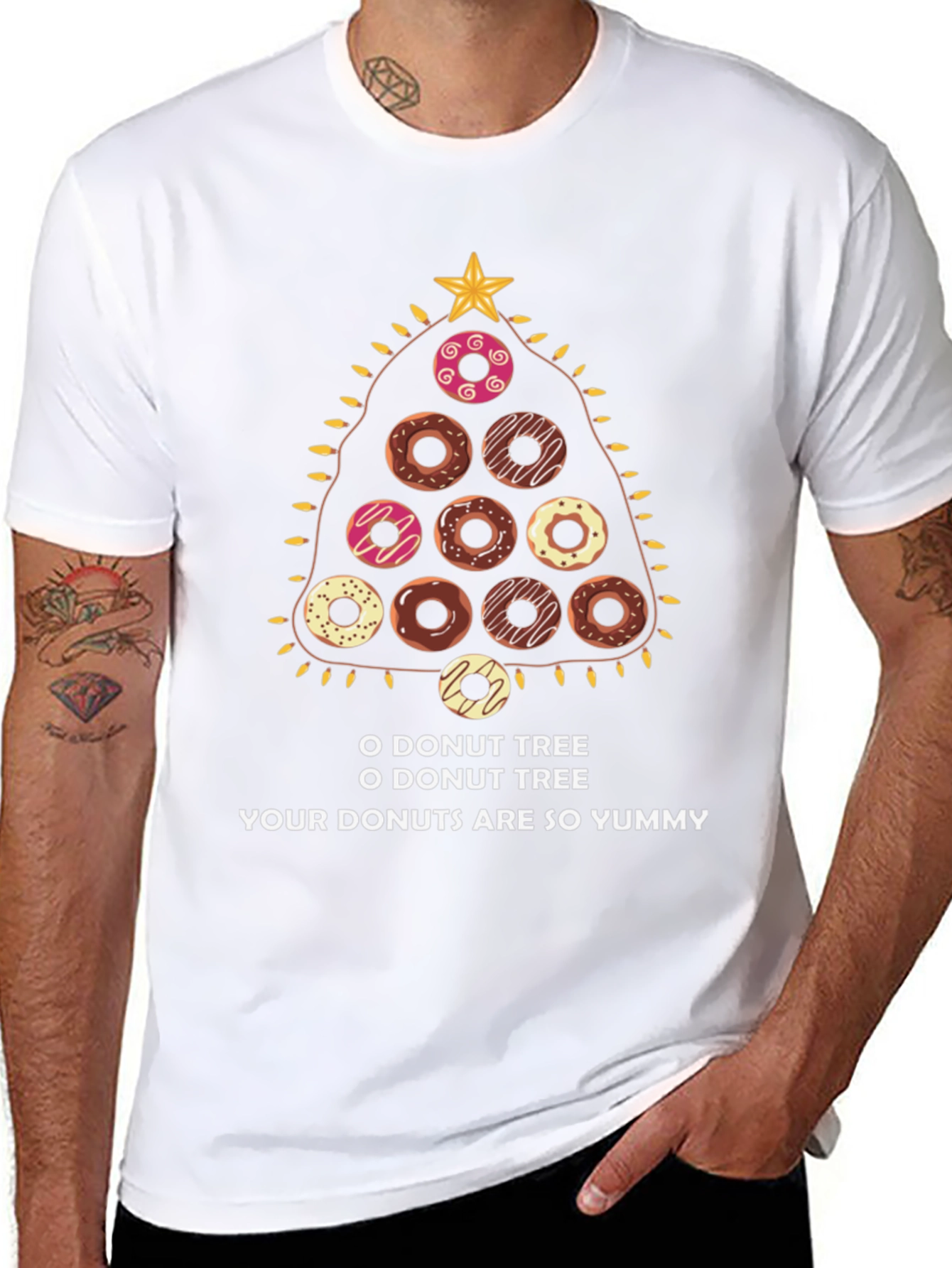 O Donut Tree T-Shirt - Christmas Holiday Tee