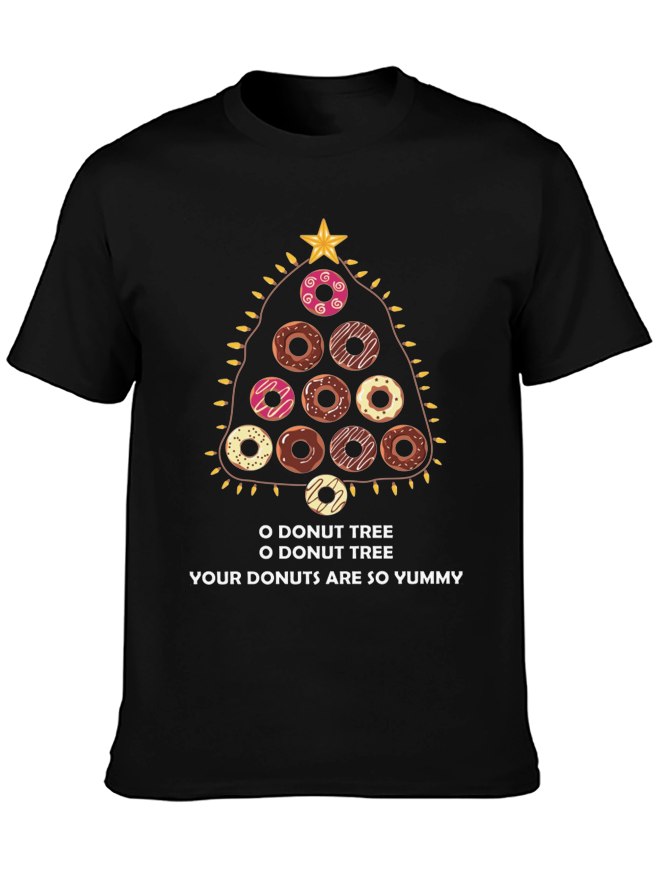 O Donut Tree T-Shirt - Christmas Holiday Tee