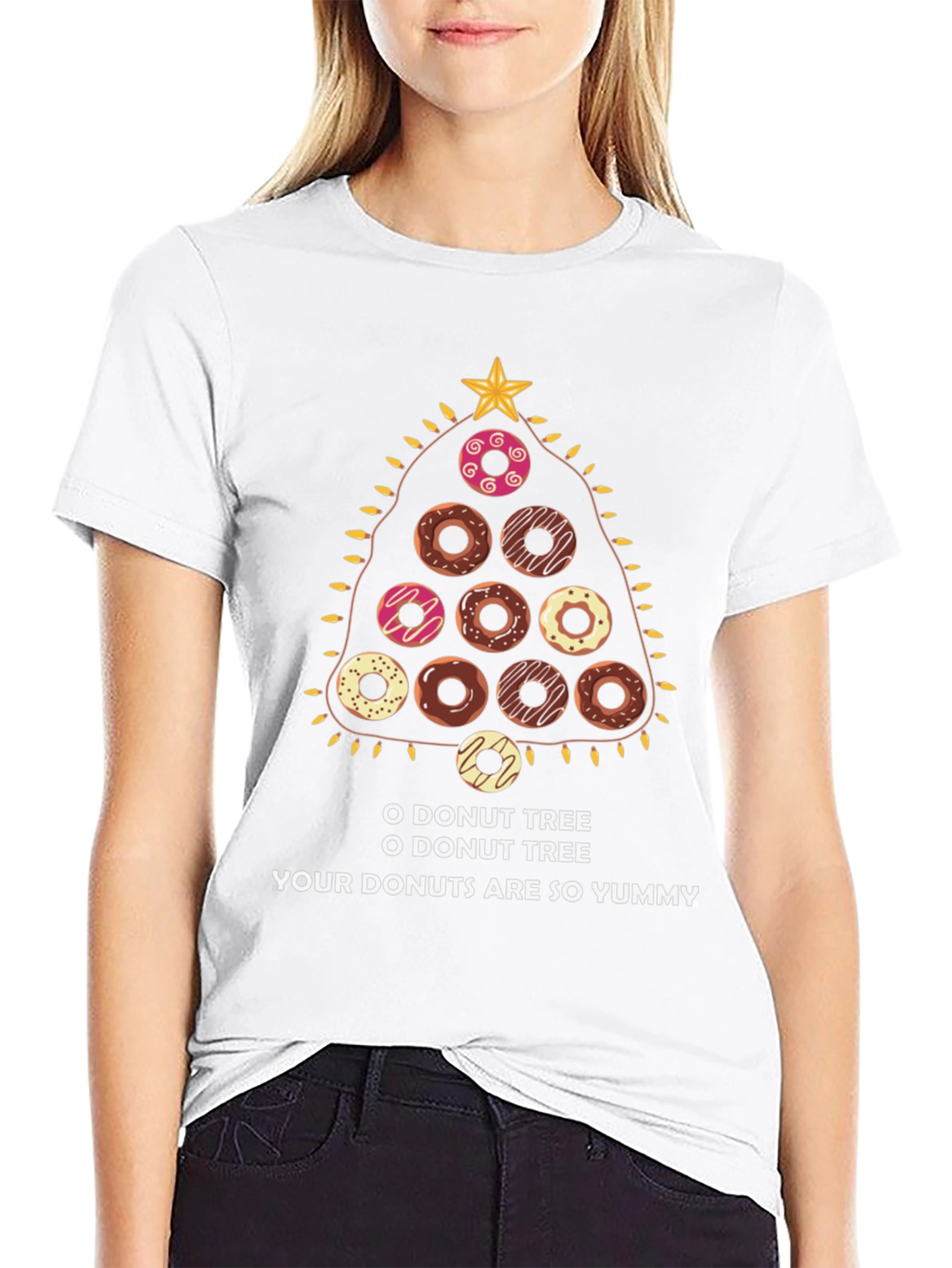 O Donut Tree T-Shirt - Christmas Holiday Tee