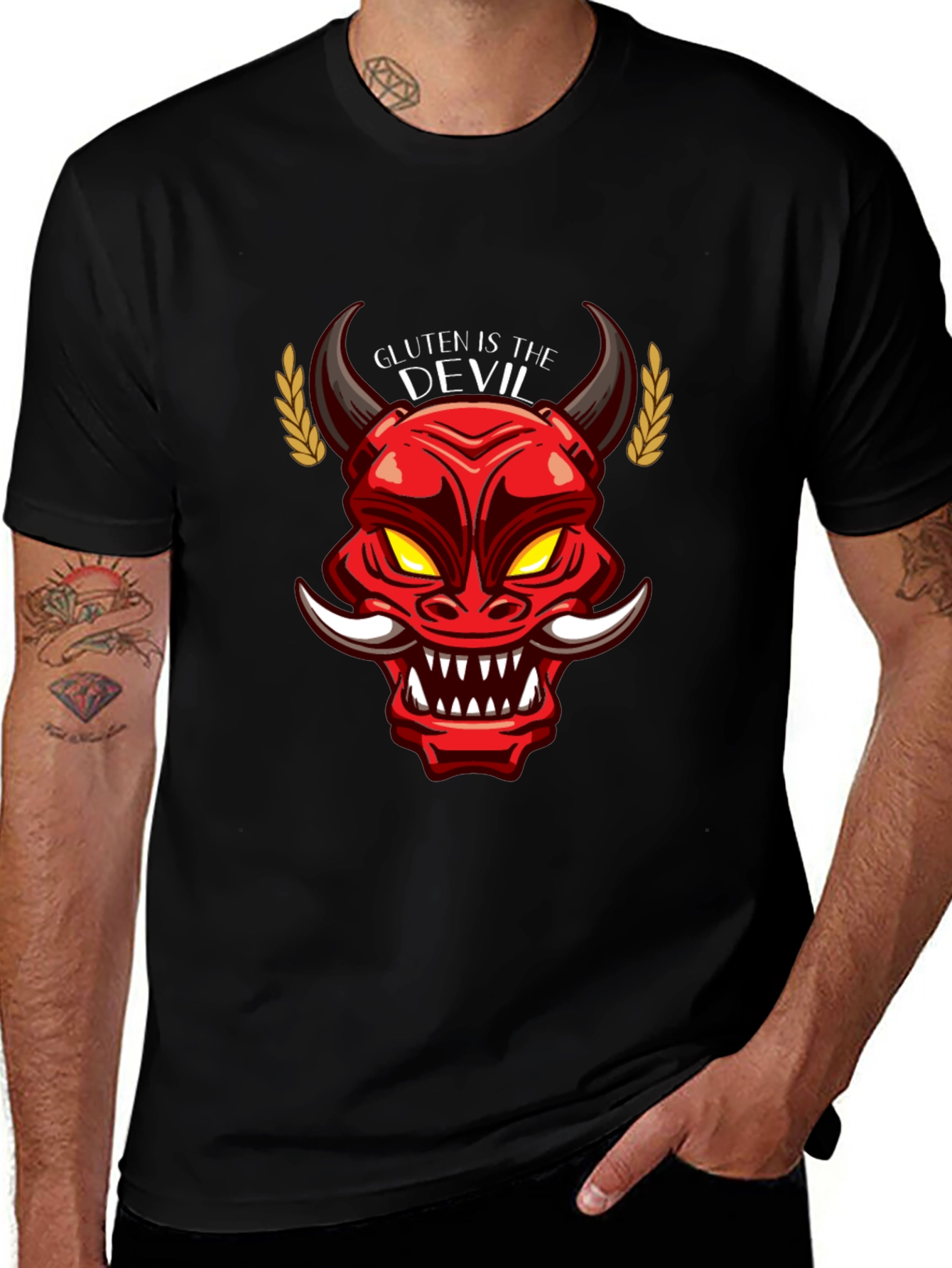 Gluten is the Devil Graphic T-Shirt