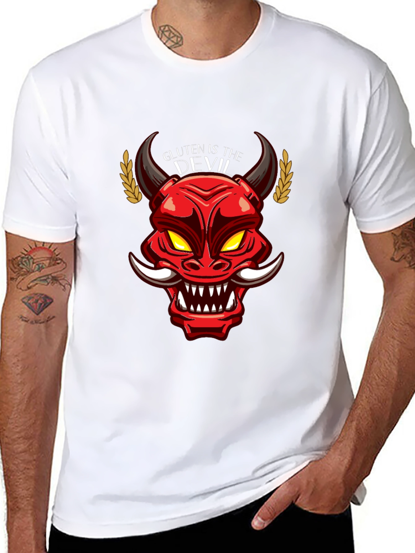 Gluten is the Devil Graphic T-Shirt