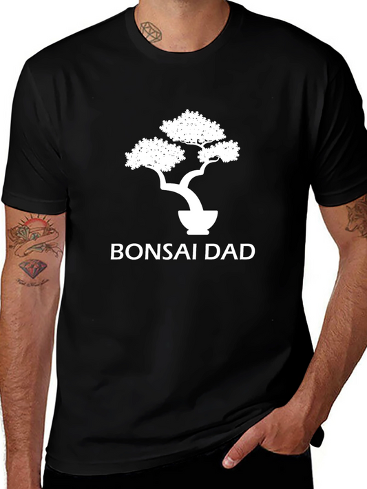 Bonsai Dad Graphic Tee - Black Cotton T-Shirt