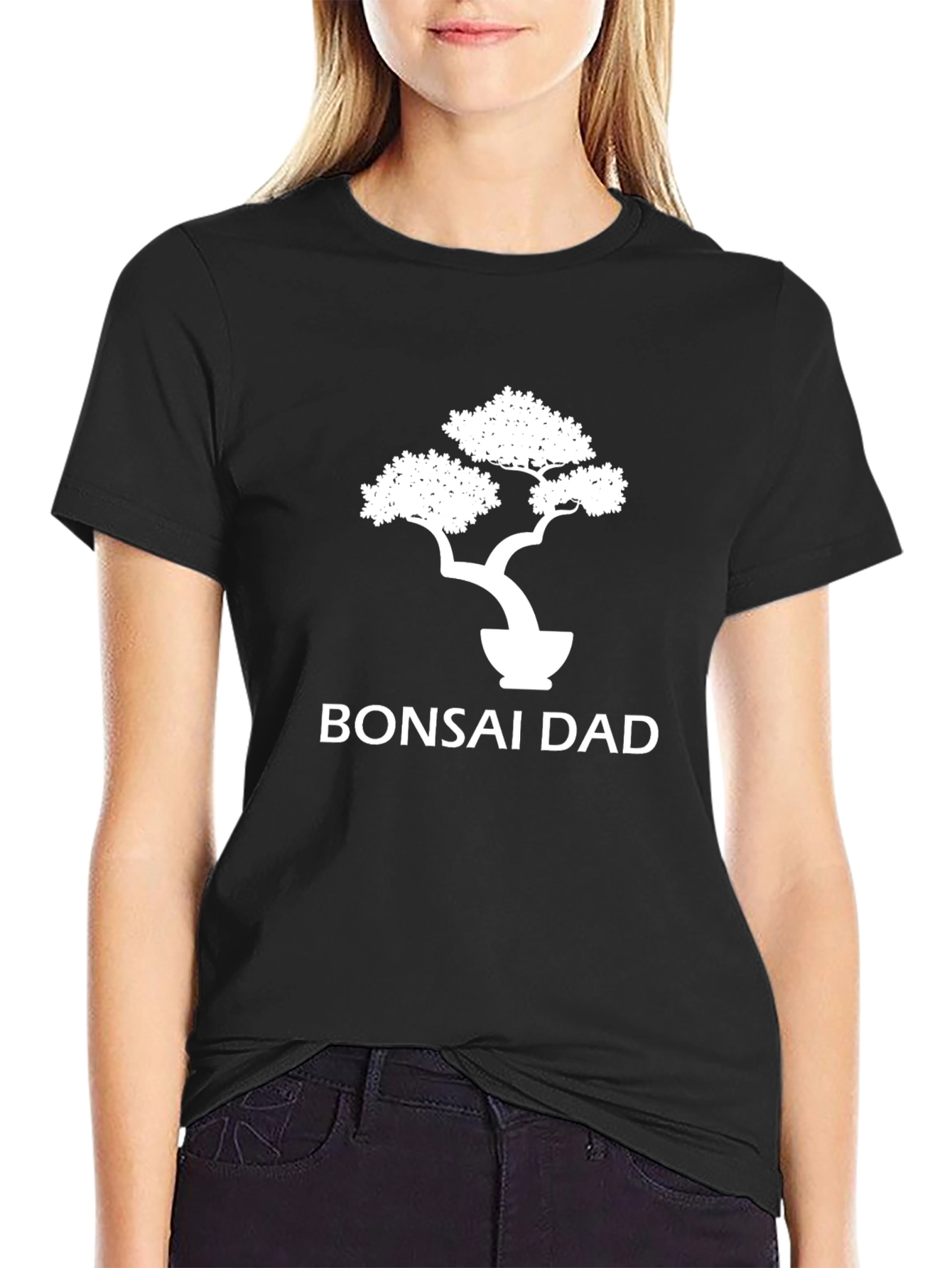 Bonsai Dad Graphic Tee - Black Cotton T-Shirt