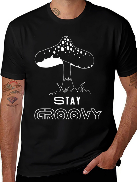 Stay Groovy Mushroom Graphic Tee