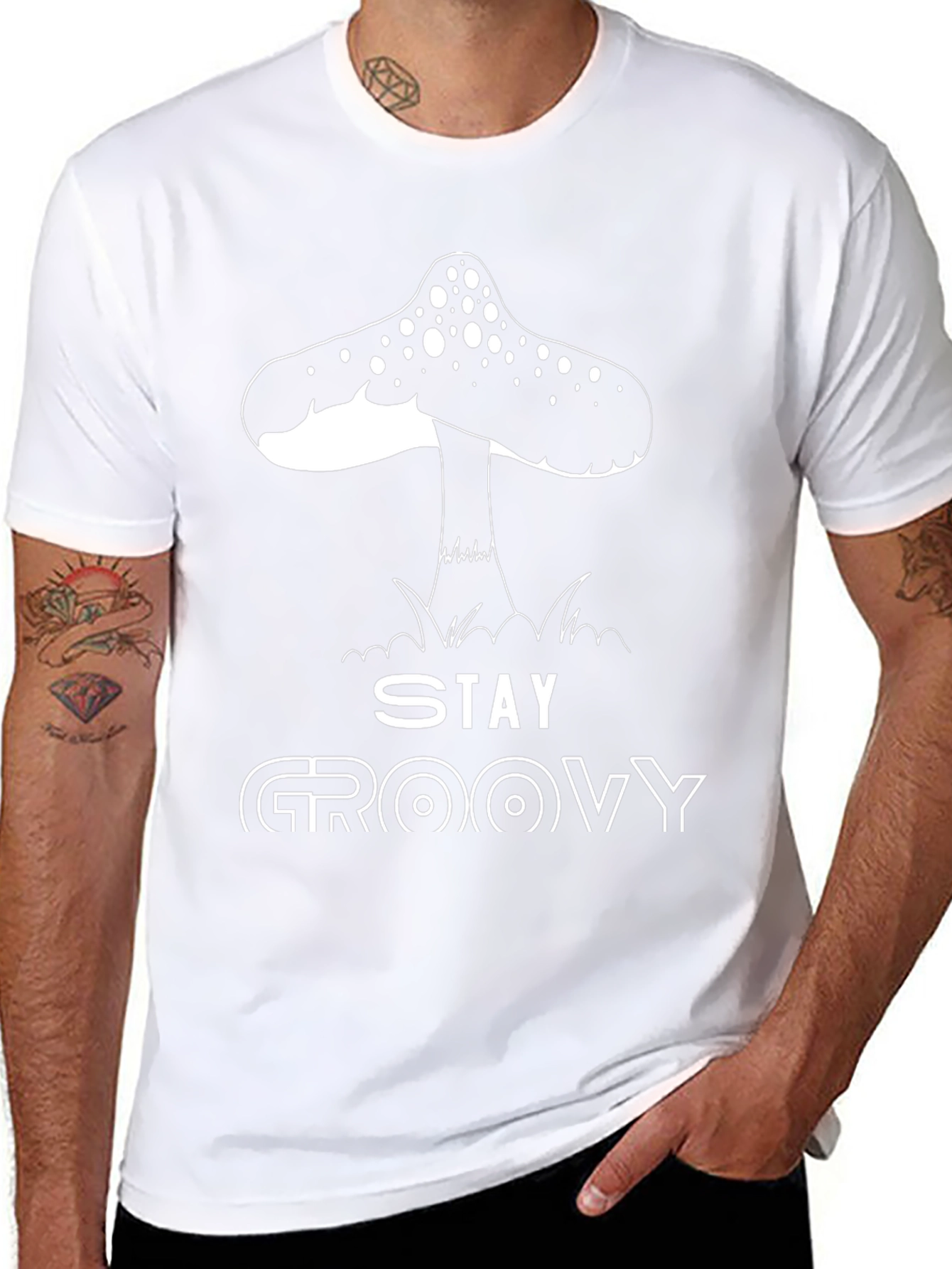 Stay Groovy Mushroom Graphic Tee