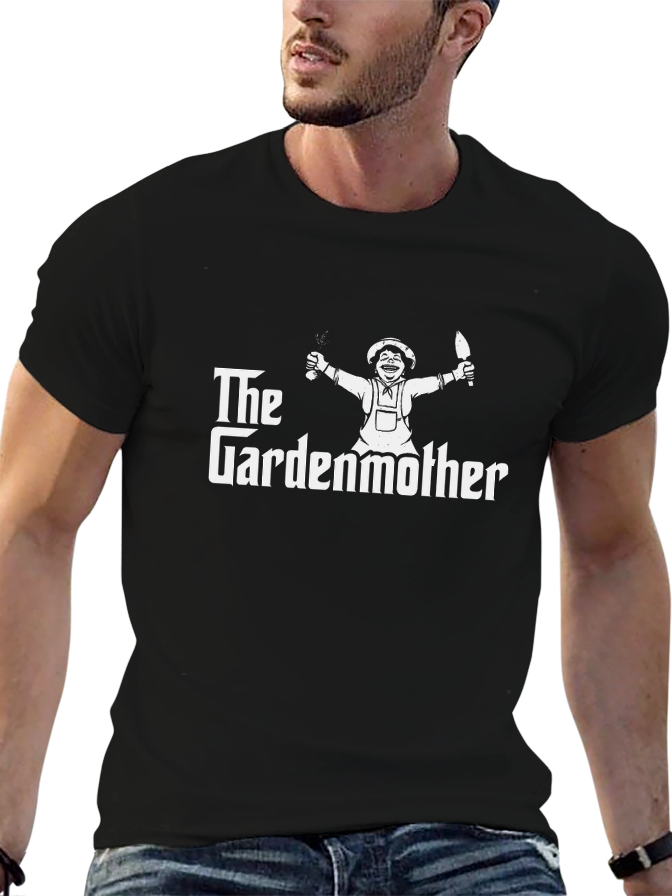The Gardenmother Black T-Shirt - Gardening Humor