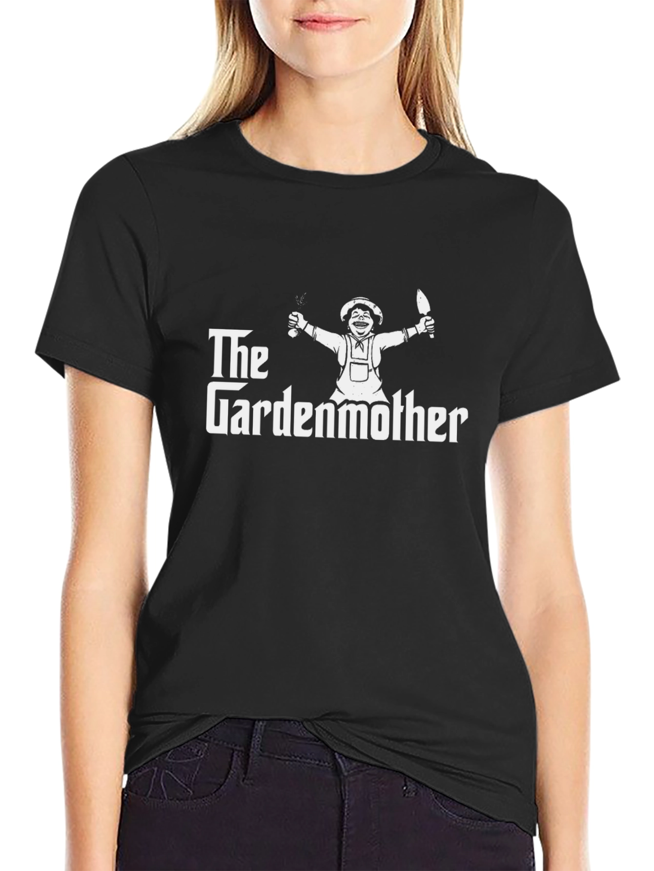The Gardenmother Black T-Shirt - Gardening Humor