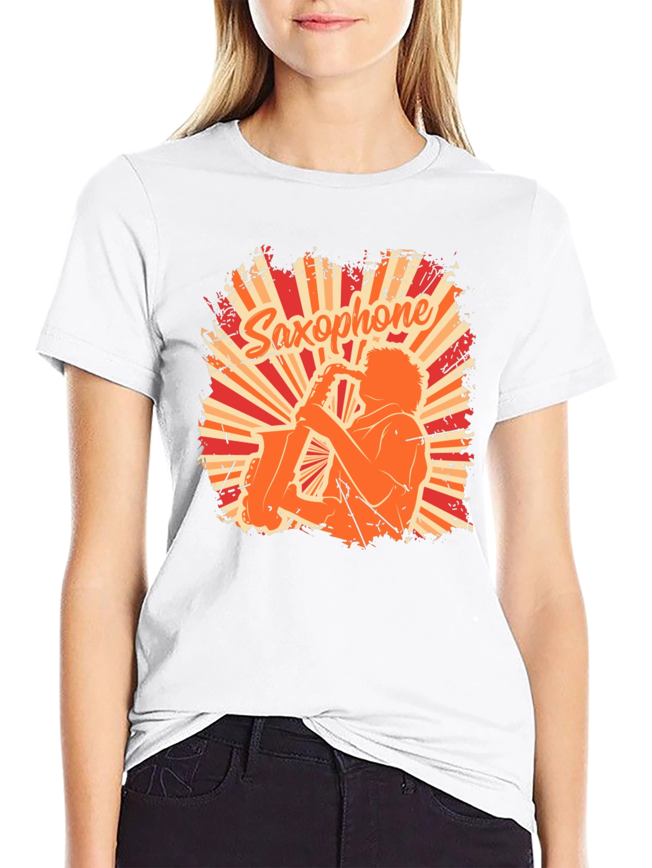 Saxophone Player Graphic Tee - Cool Musician T-Shirt