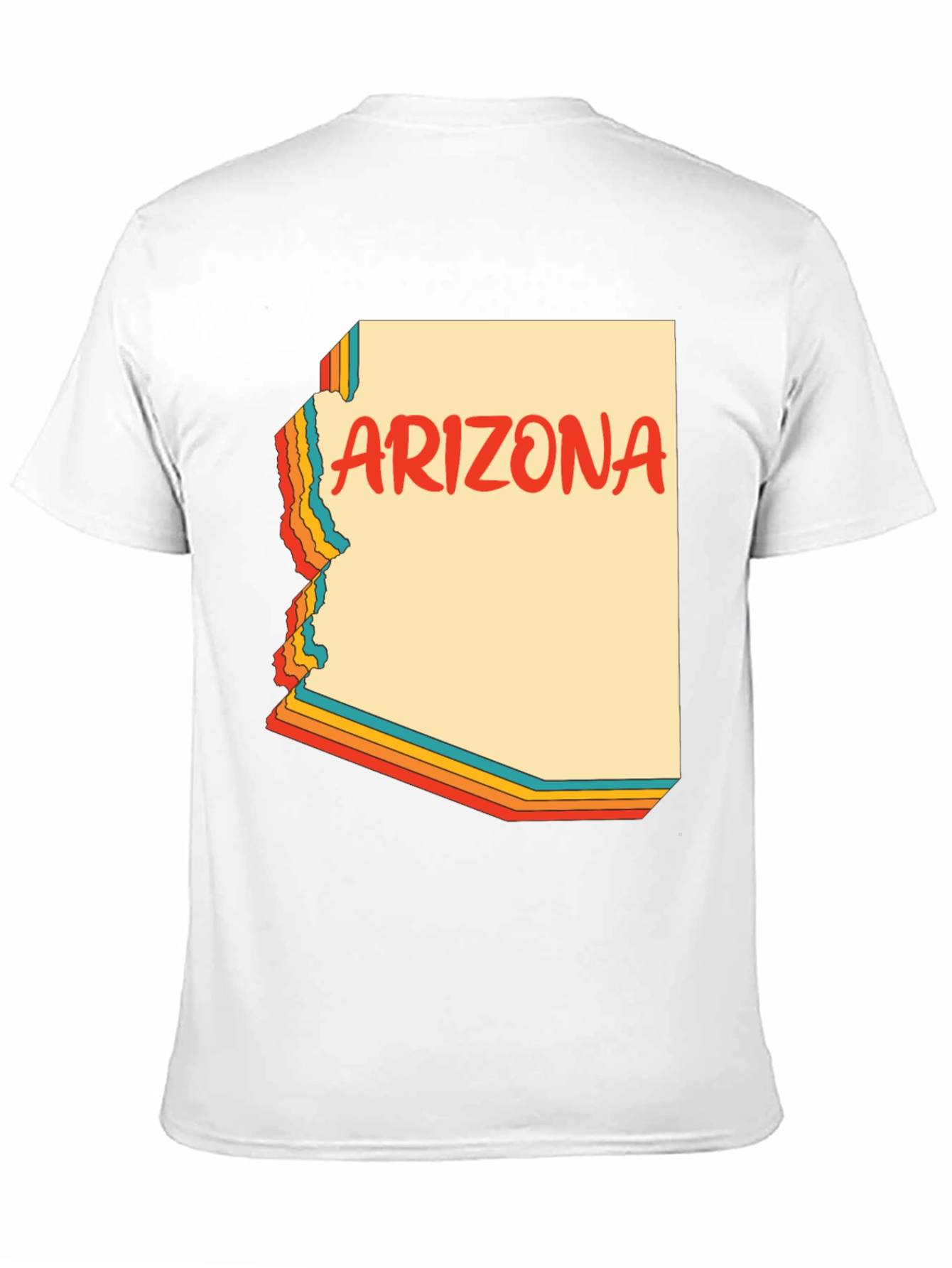 Retro Arizona Graphic Tee - Black Cotton Blend