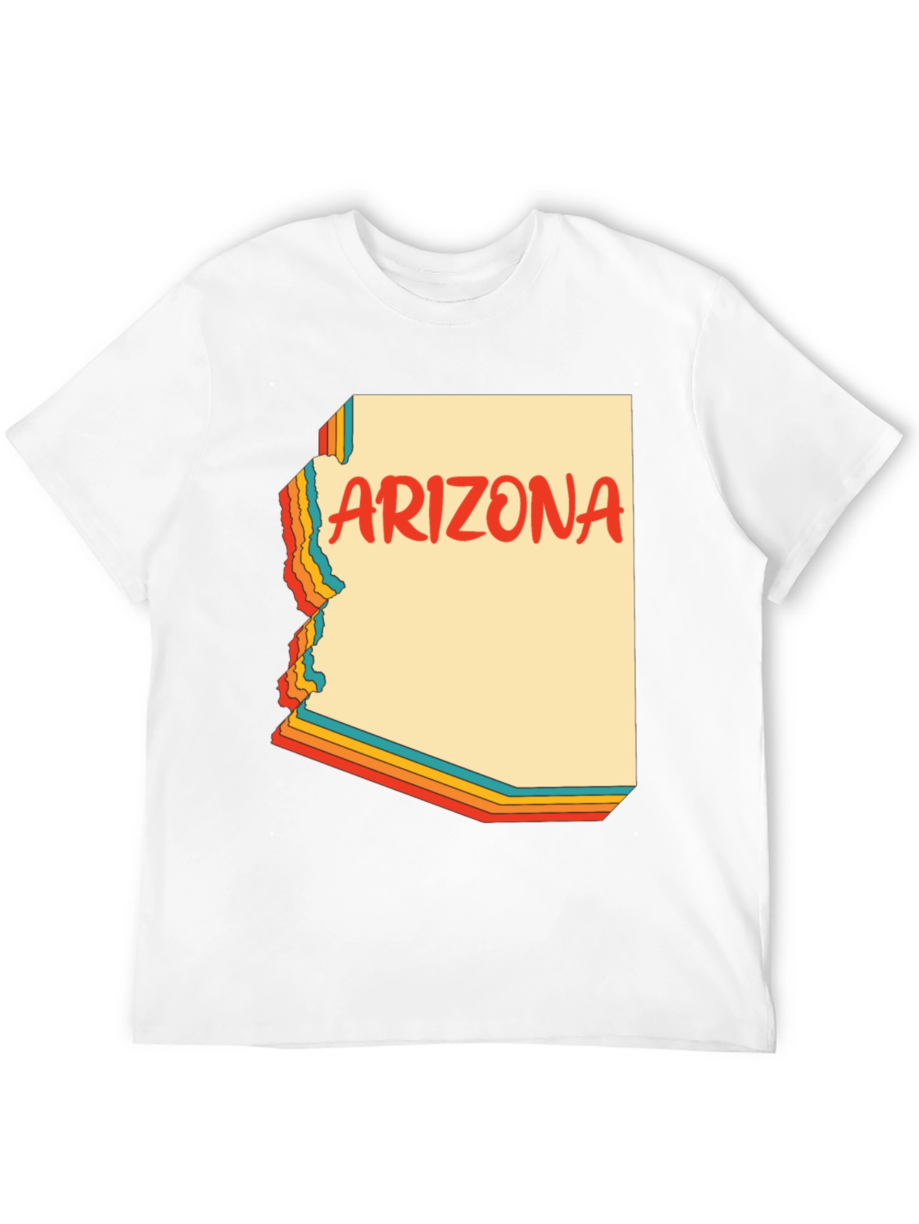 Retro Arizona Graphic Tee - Black Cotton Blend
