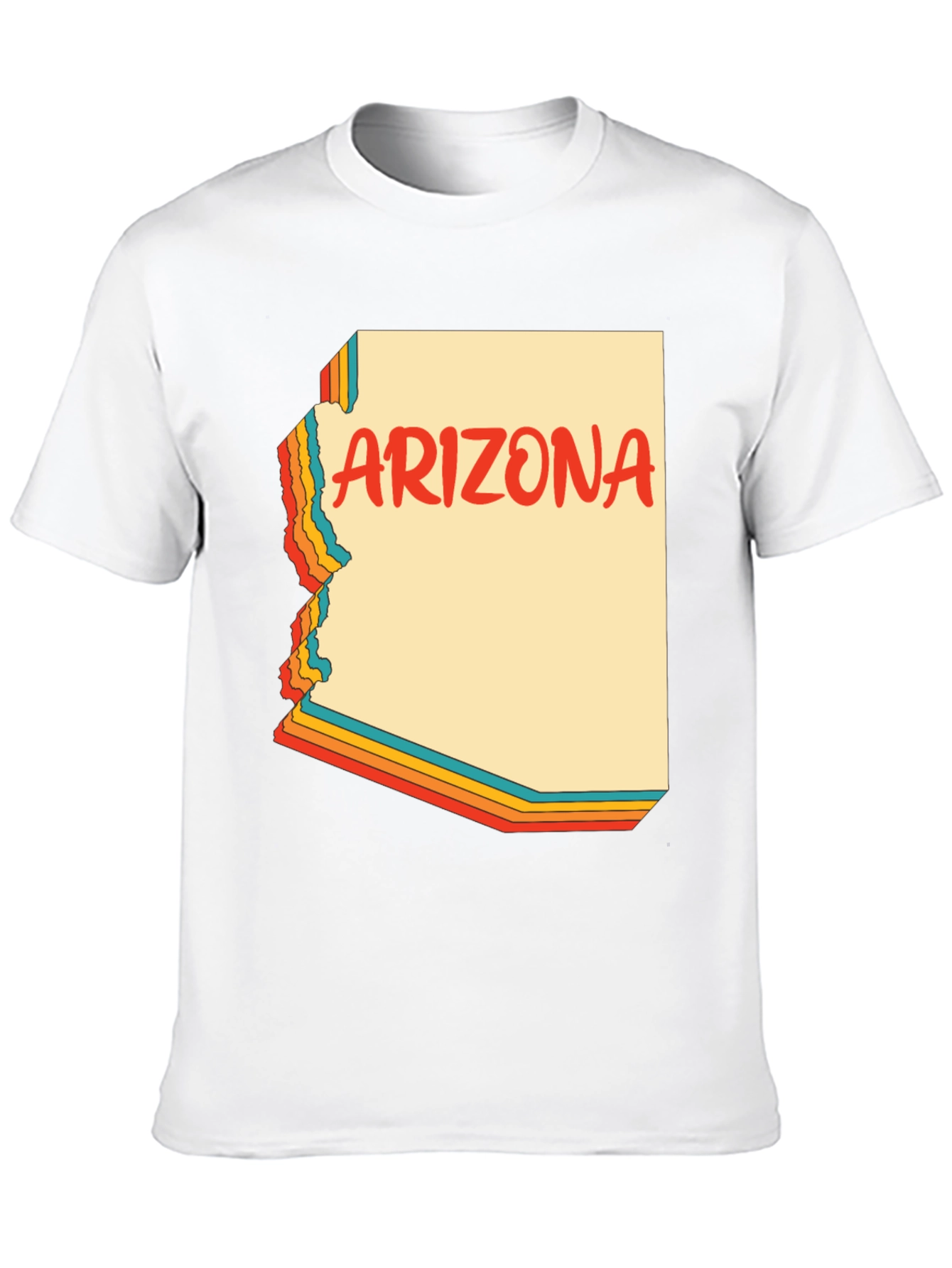 Retro Arizona Graphic Tee - Black Cotton Blend