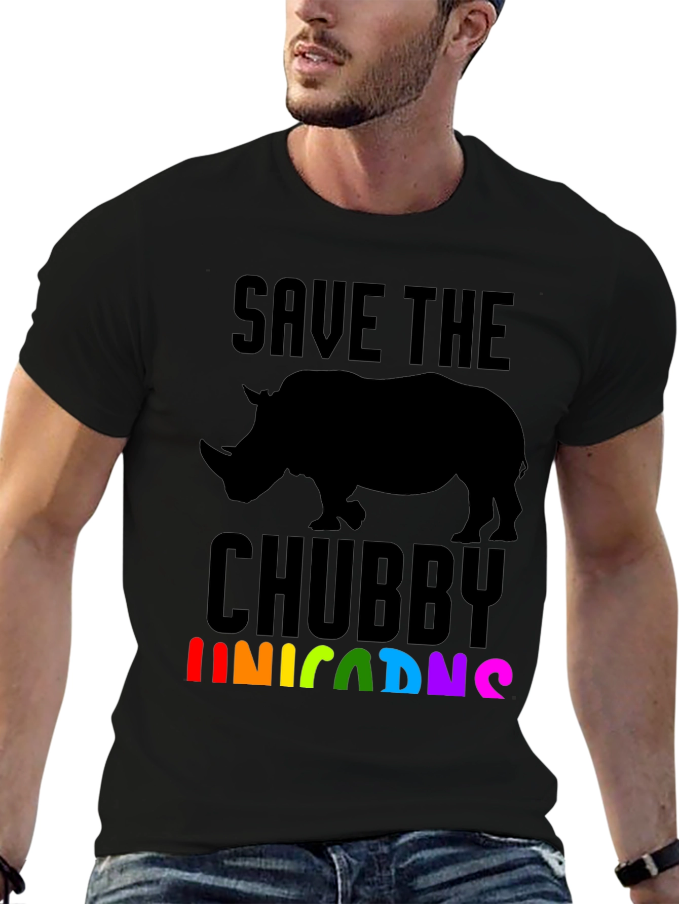 Save the Chubby Unicorns Rhino T-Shirt