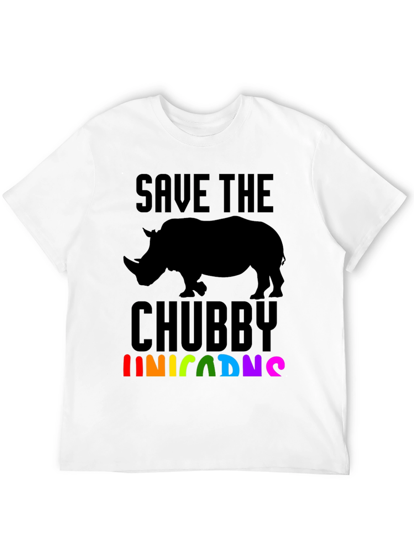 Save the Chubby Unicorns Rhino T-Shirt