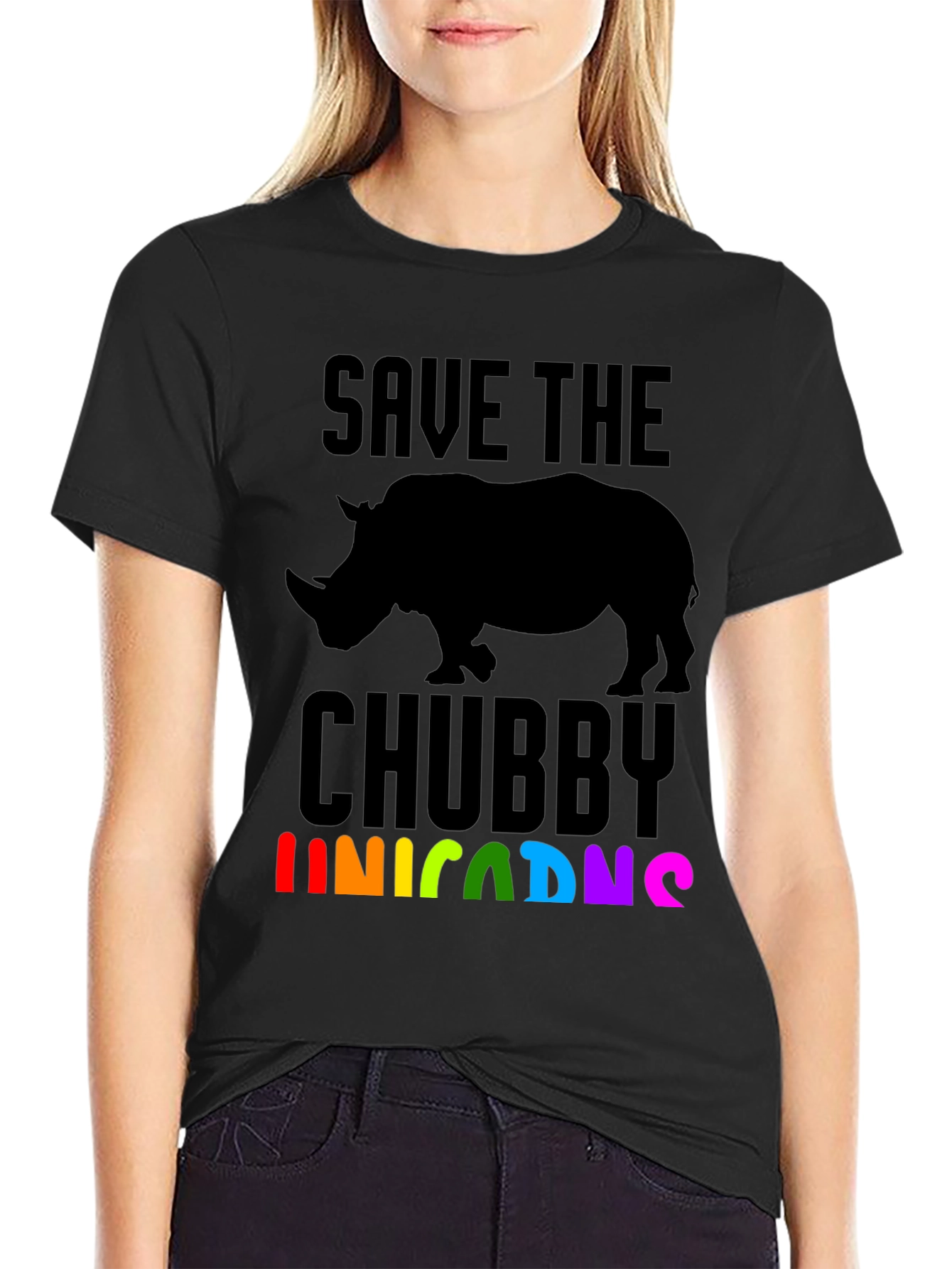 Save the Chubby Unicorns Rhino T-Shirt