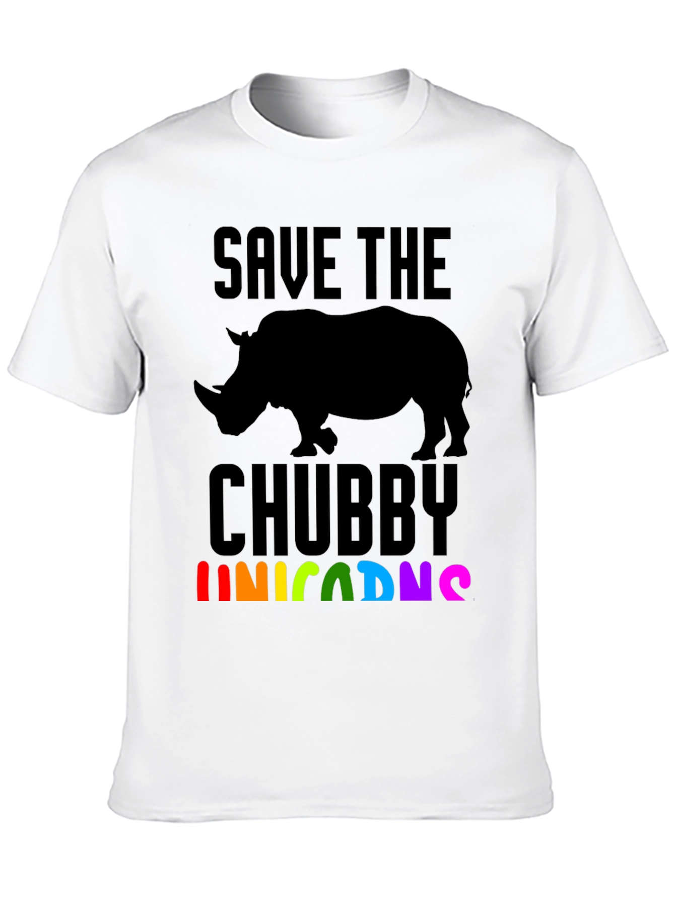 Save the Chubby Unicorns Rhino T-Shirt