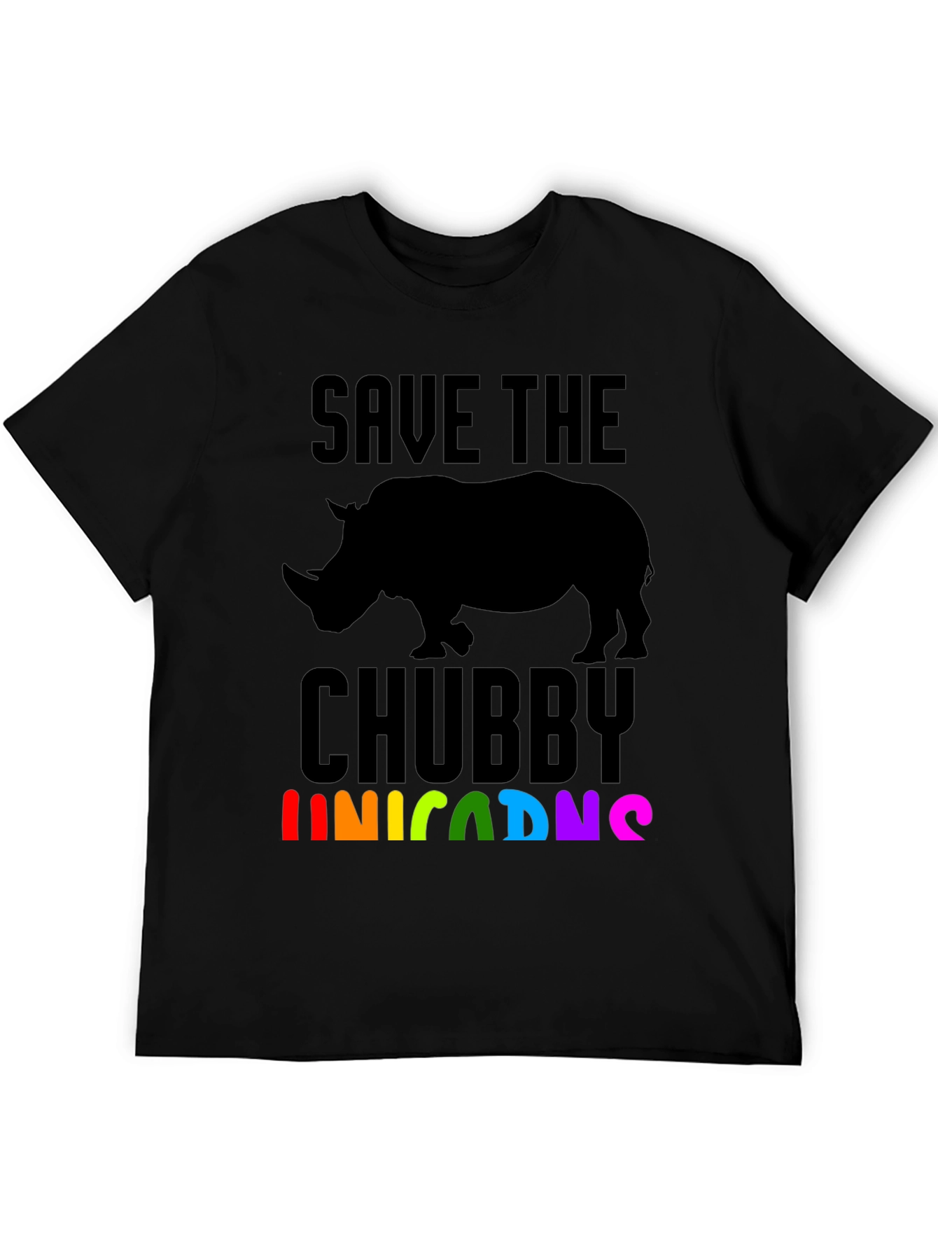 Save the Chubby Unicorns Rhino T-Shirt