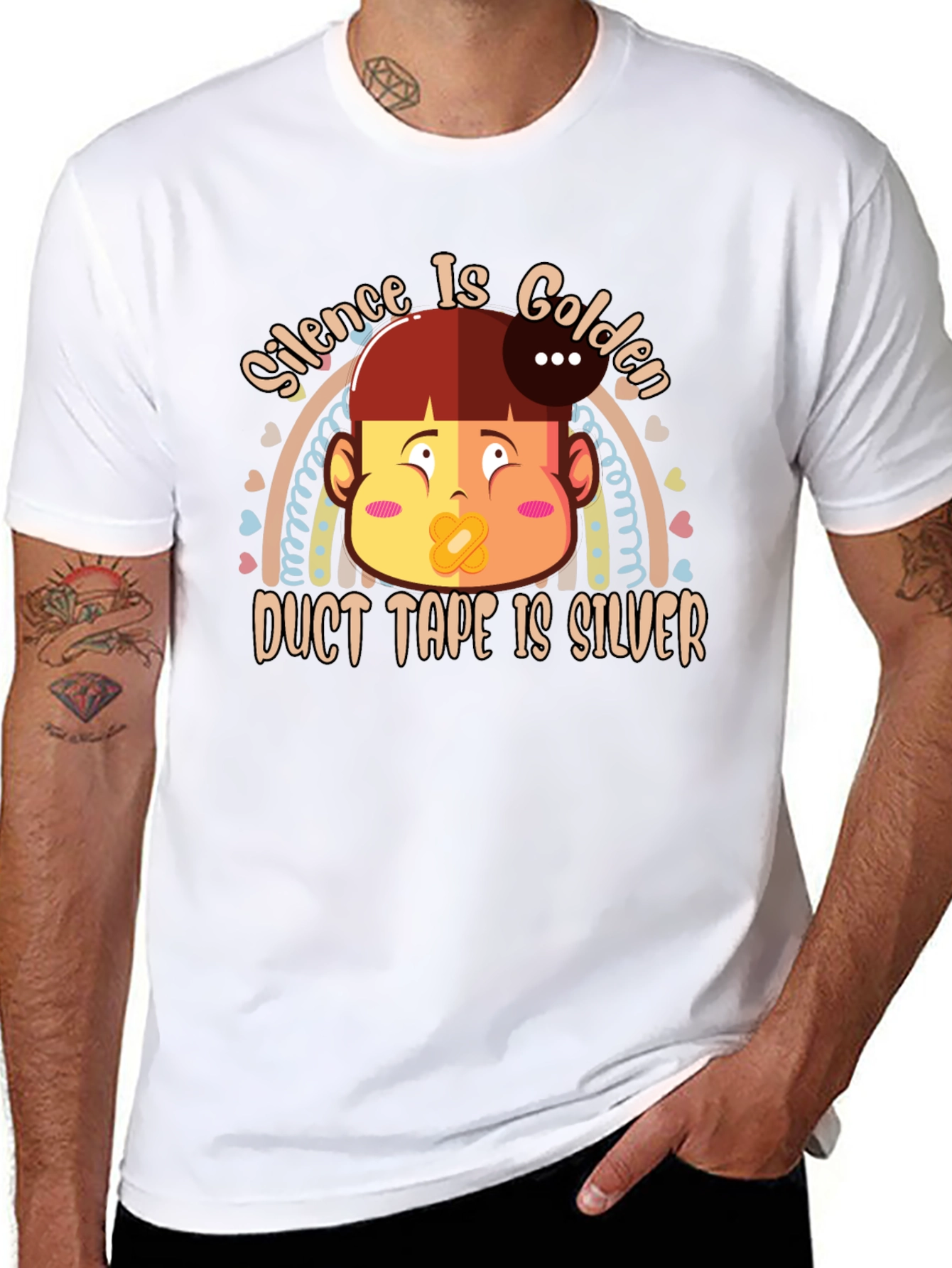 Silence is Golden T-Shirt Funny Humor