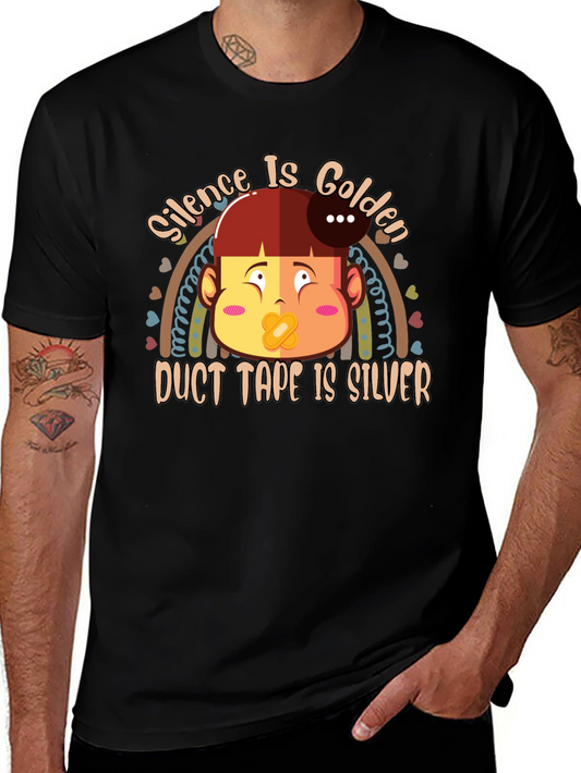 Silence is Golden T-Shirt Funny Humor