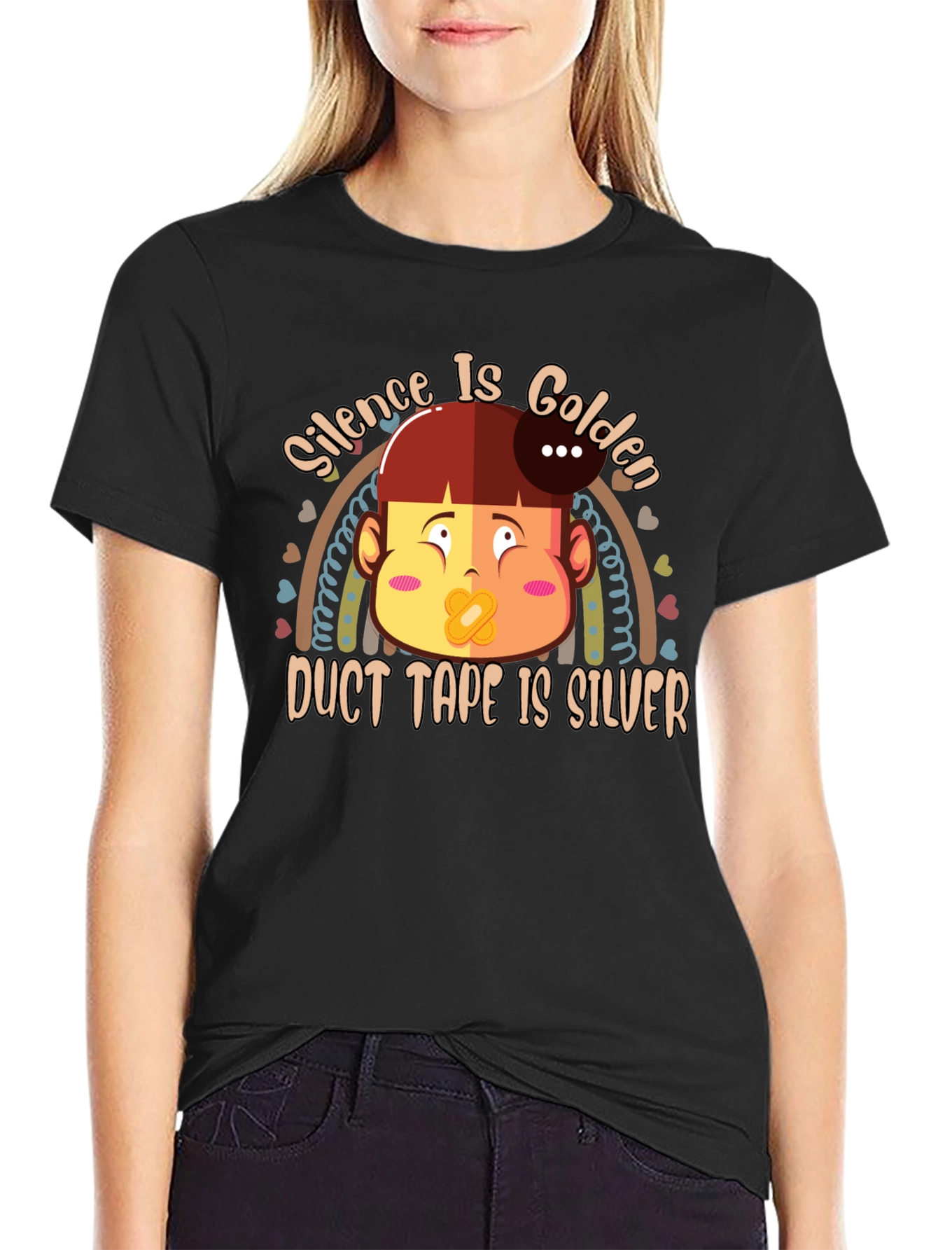 Silence is Golden T-Shirt Funny Humor
