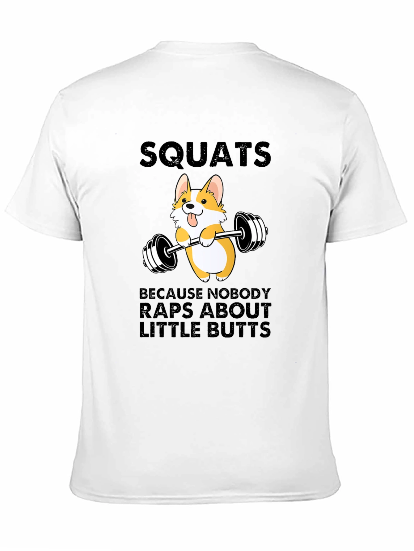 Squats Corgi Barbell Graphic Tee