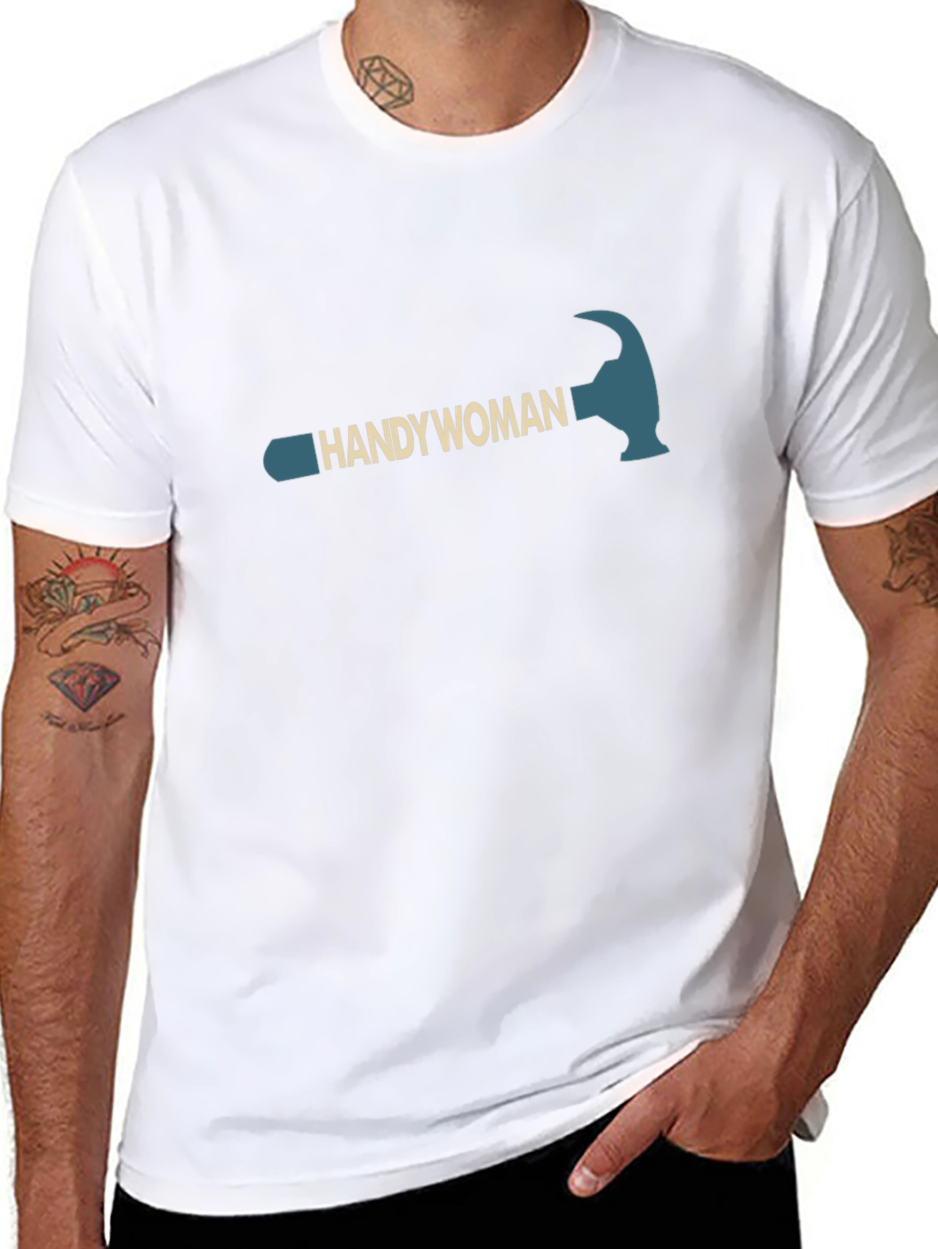 Handywoman Hammer Graphic Tee - Black