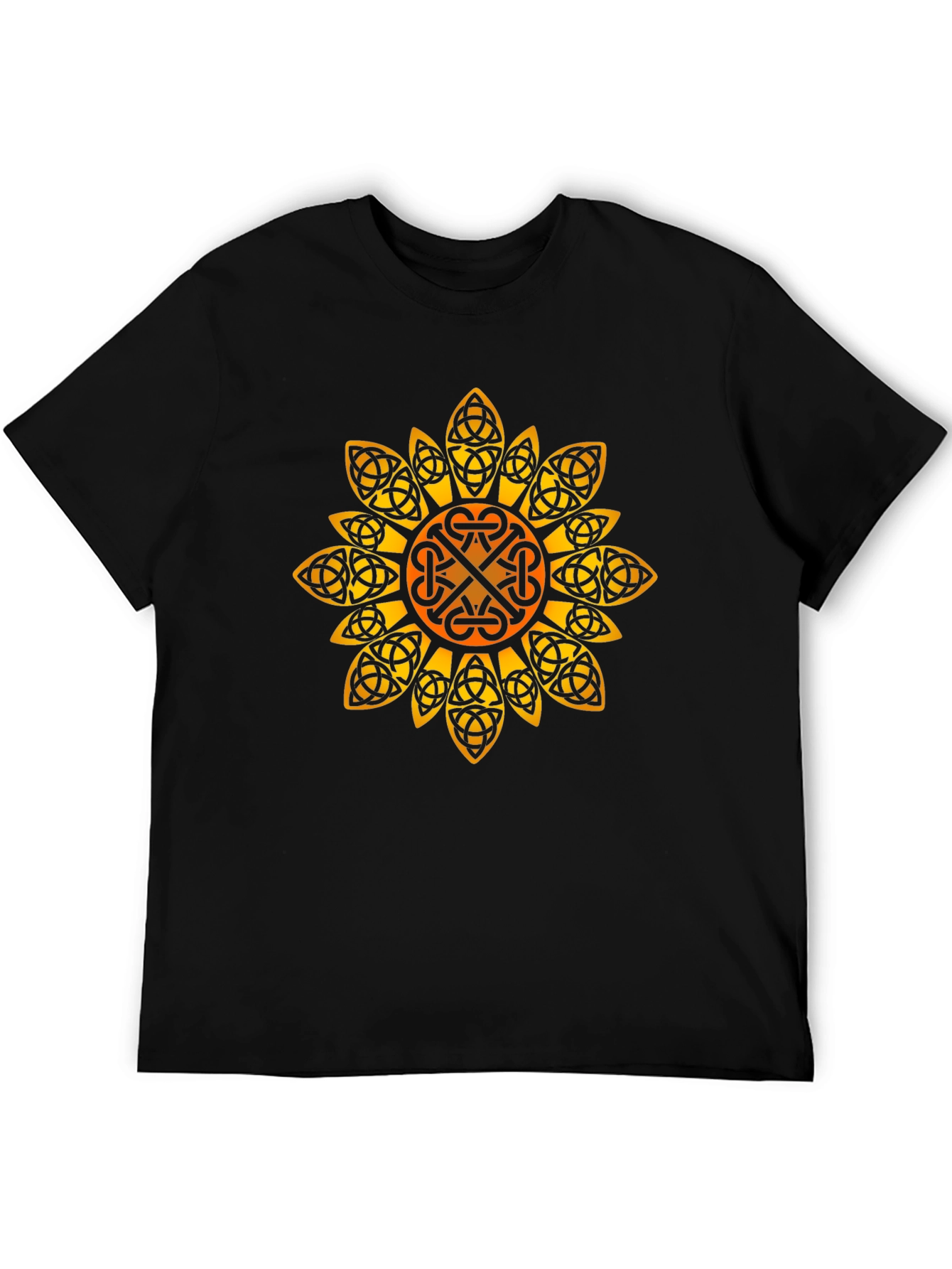 Celtic Knot Sunflower Graphic Tee