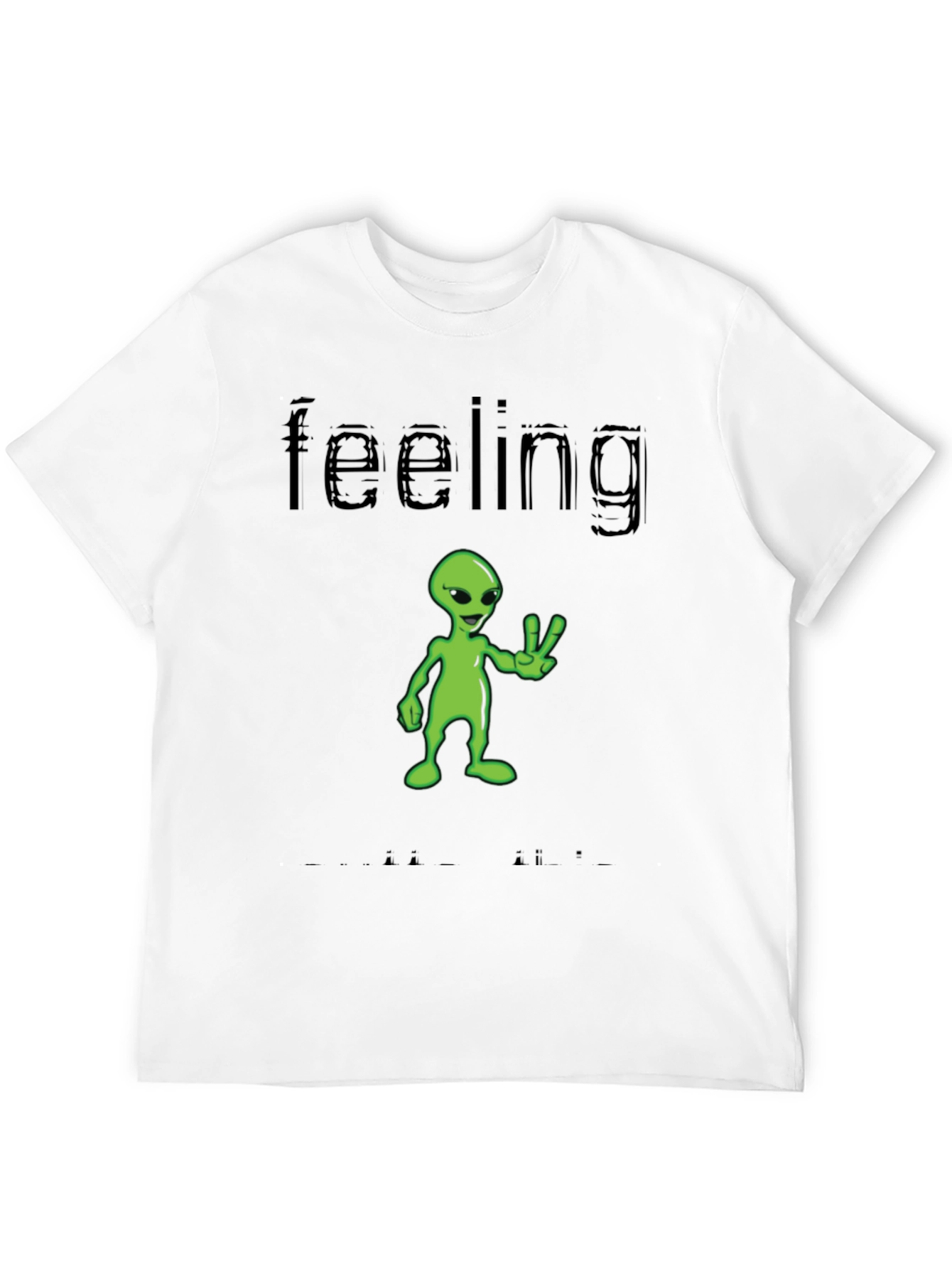 Feeling Alien T-Shirt - Black Graphic Tee