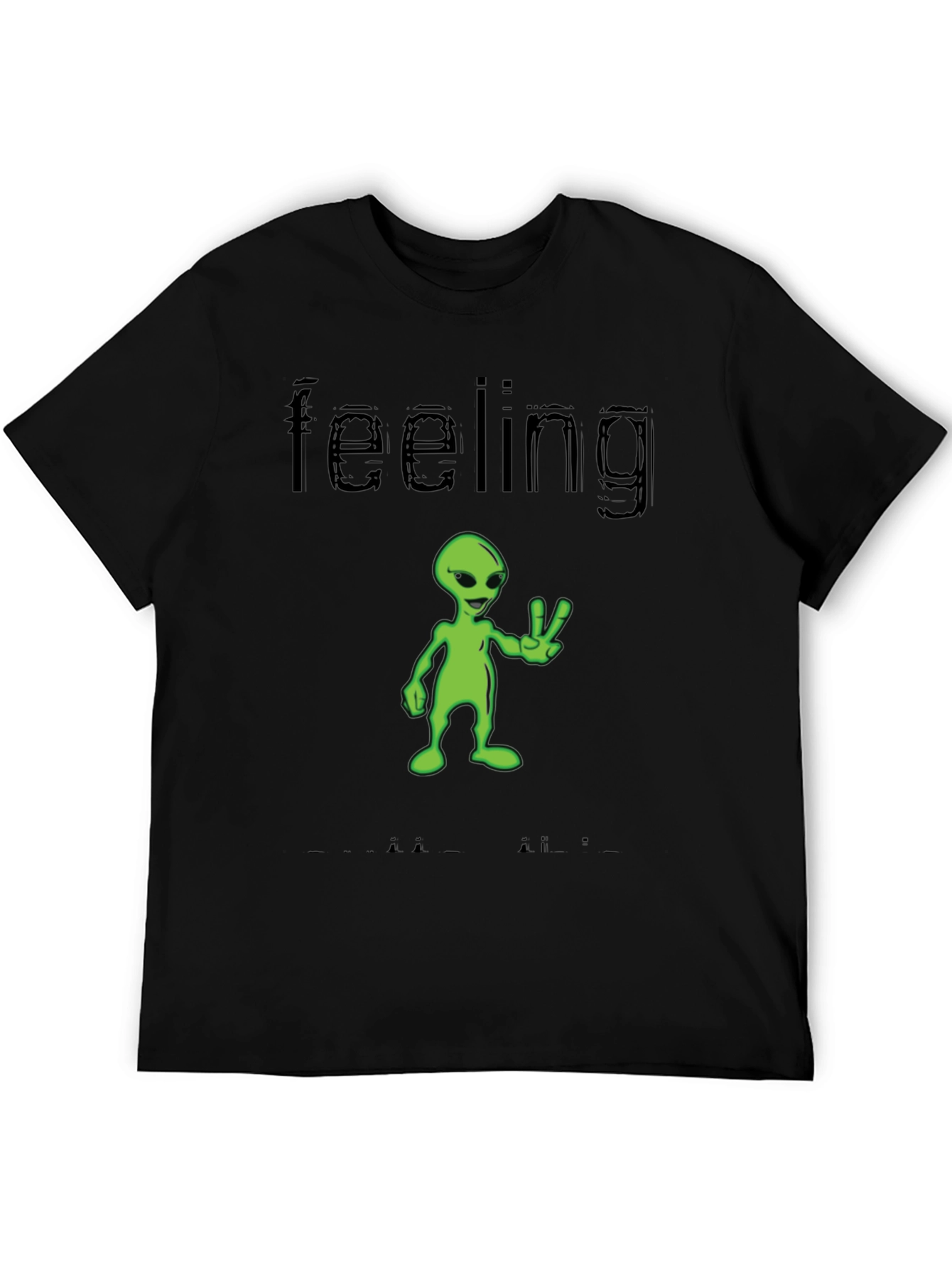 Feeling Alien T-Shirt - Black Graphic Tee