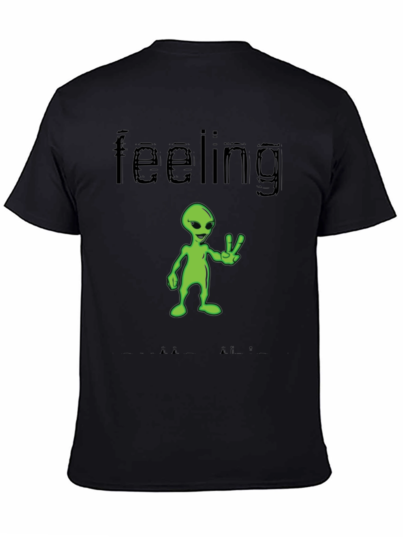 Feeling Alien T-Shirt - Black Graphic Tee