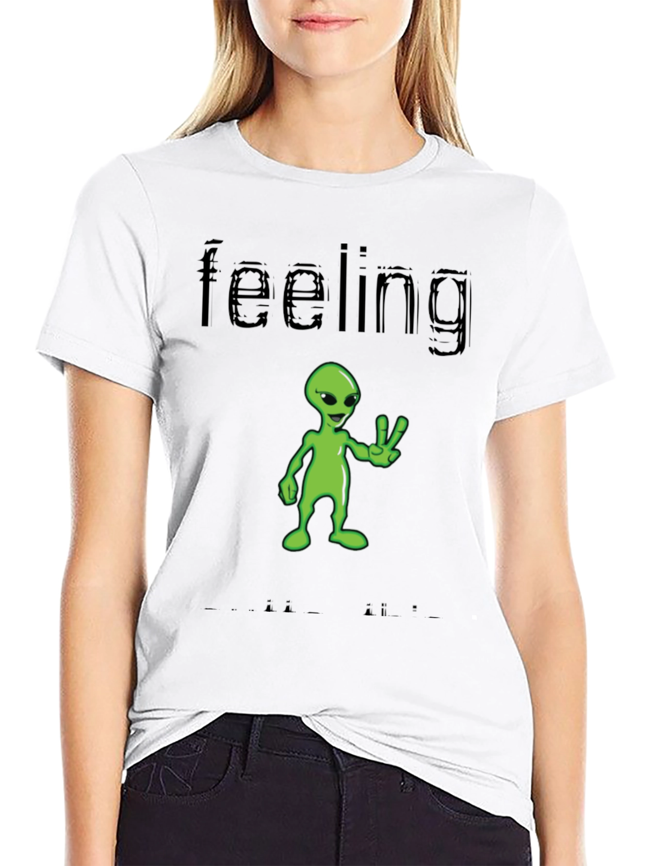 Feeling Alien T-Shirt - Black Graphic Tee