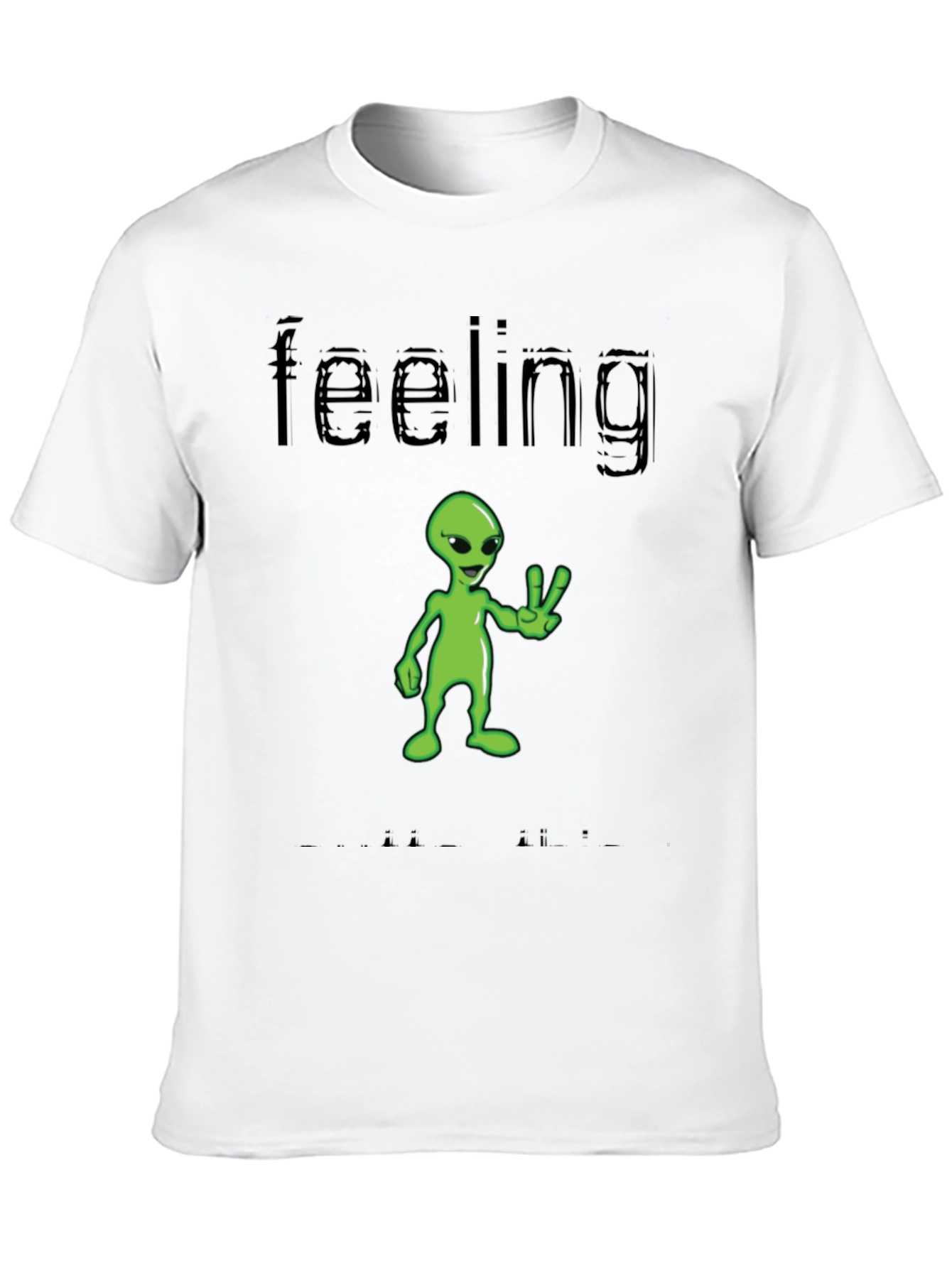 Feeling Alien T-Shirt - Black Graphic Tee