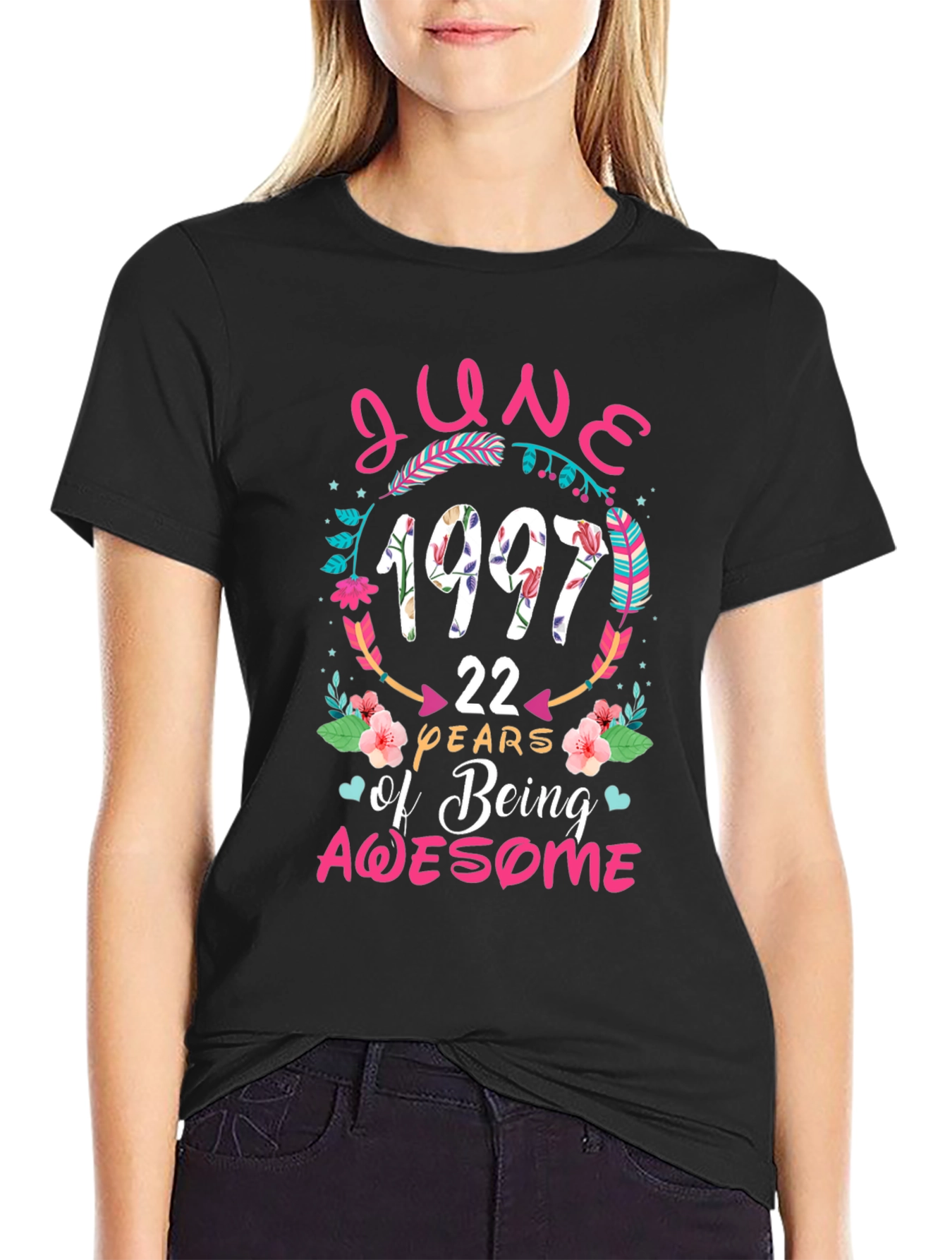 June 1997 Birthday T-Shirt - 22 Years Awesome!