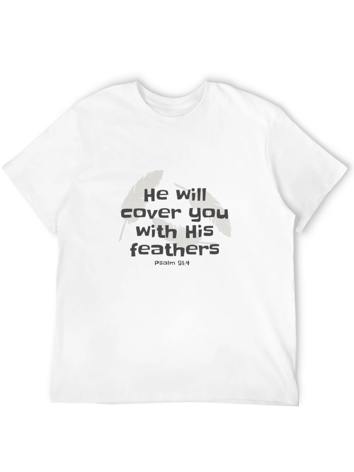 Faith-Inspired Feather Graphic Tee