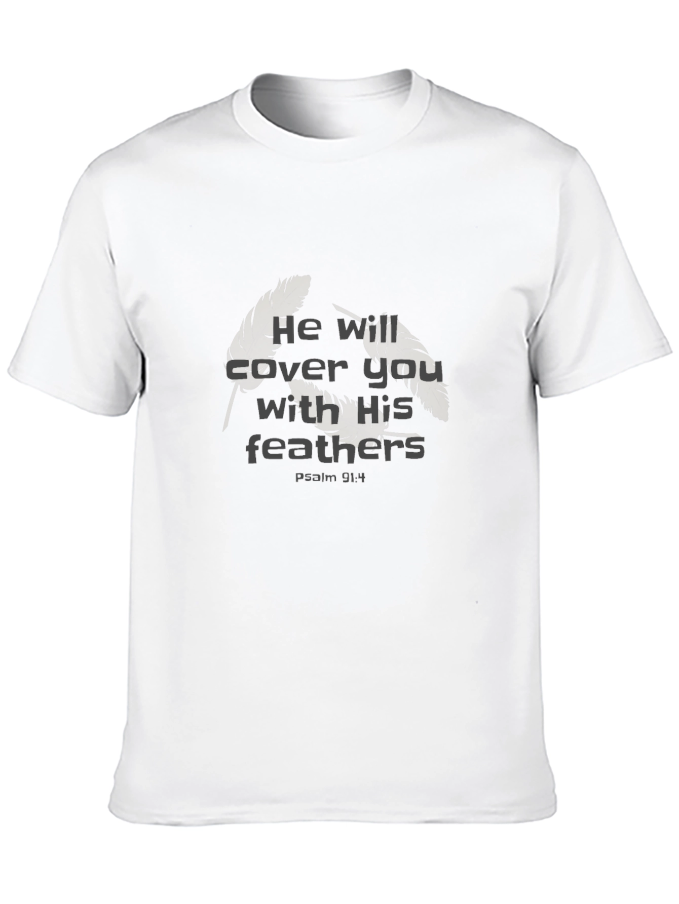Faith-Inspired Feather Graphic Tee