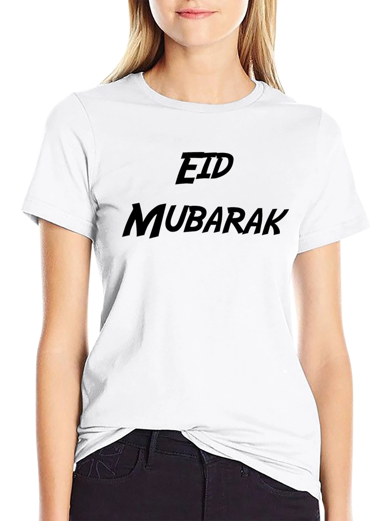 Eid Mubarak Black T-Shirt