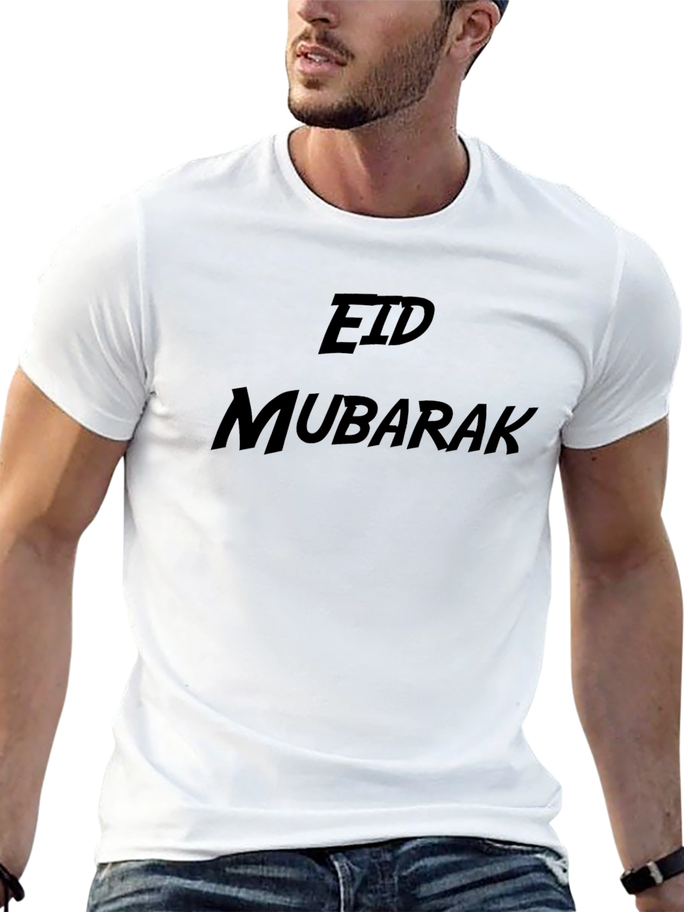 Eid Mubarak Black T-Shirt