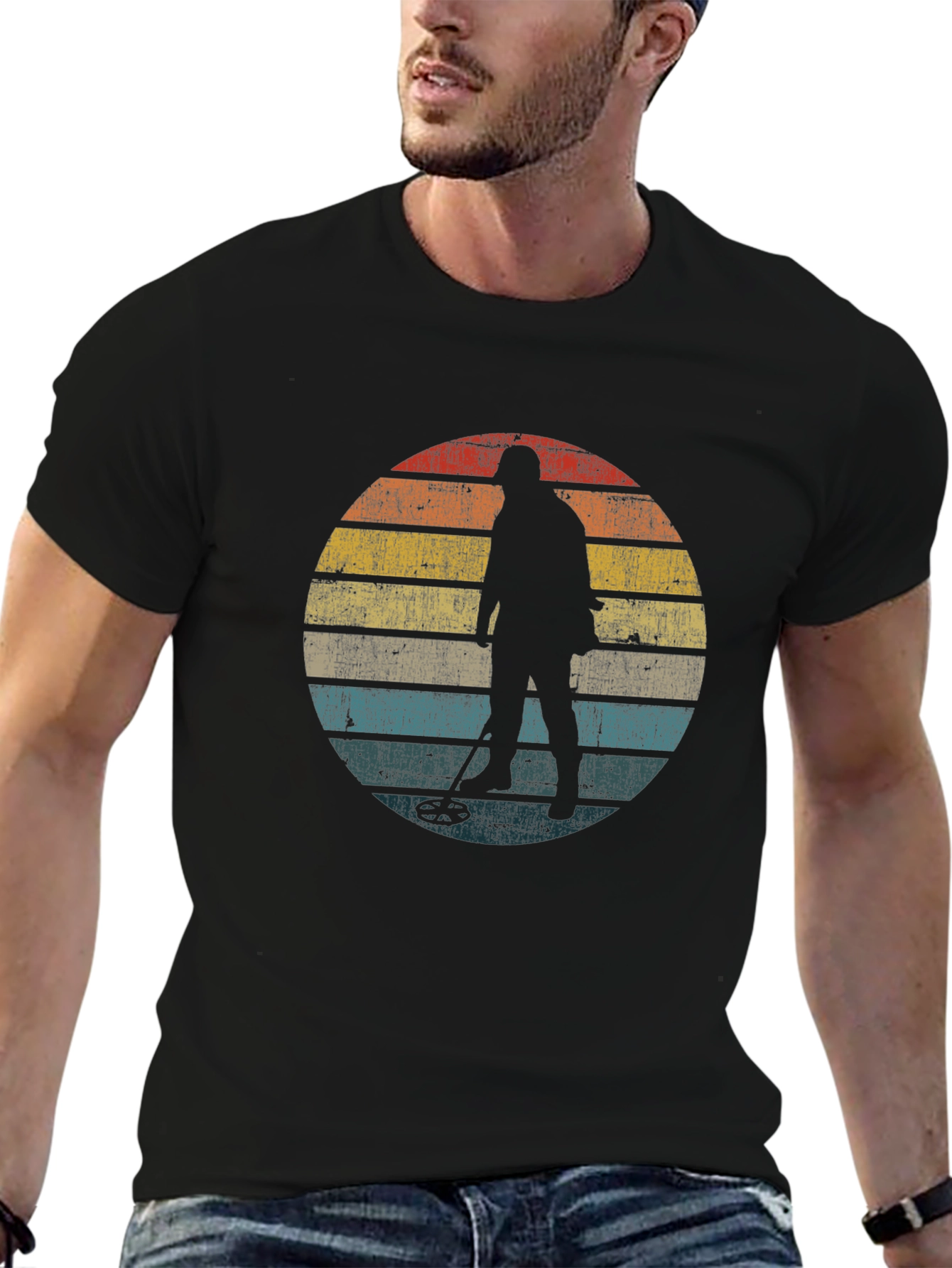 Retro Metal Detector T-Shirt - Treasure Hunting