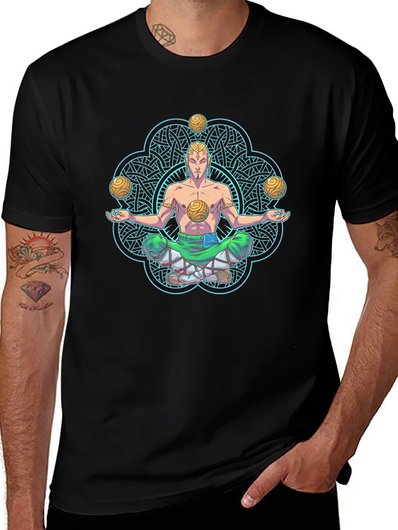 Meditating Juggler Graphic T-Shirt