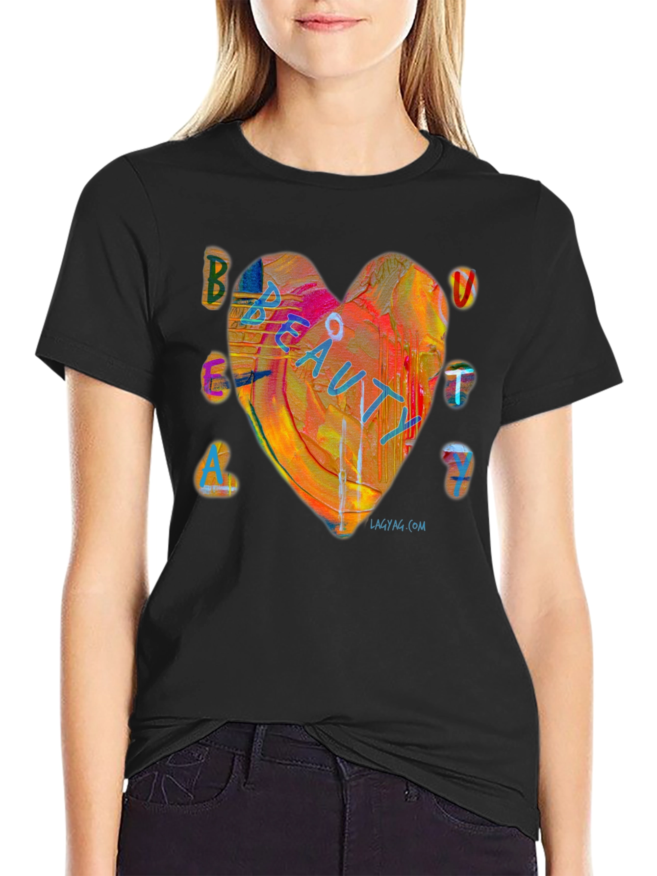 Beauty Heart Graphic T-Shirt - Unisex Short Sleeve