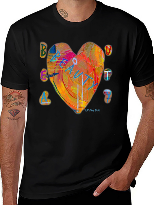 Beauty Heart Graphic T-Shirt - Unisex Short Sleeve